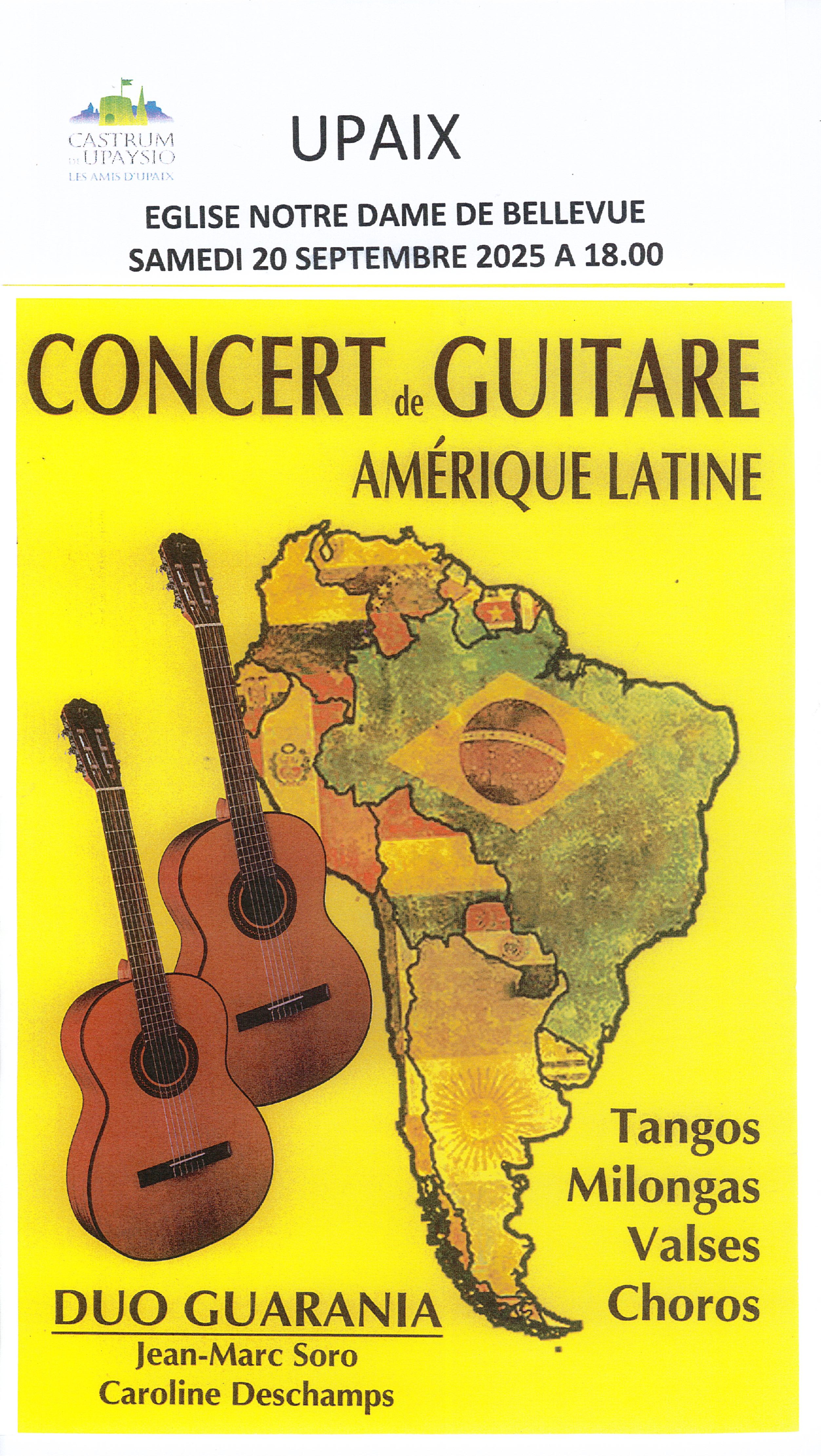 Journes Europennes du Patrimoine : concert de guitare - Amrique Latine