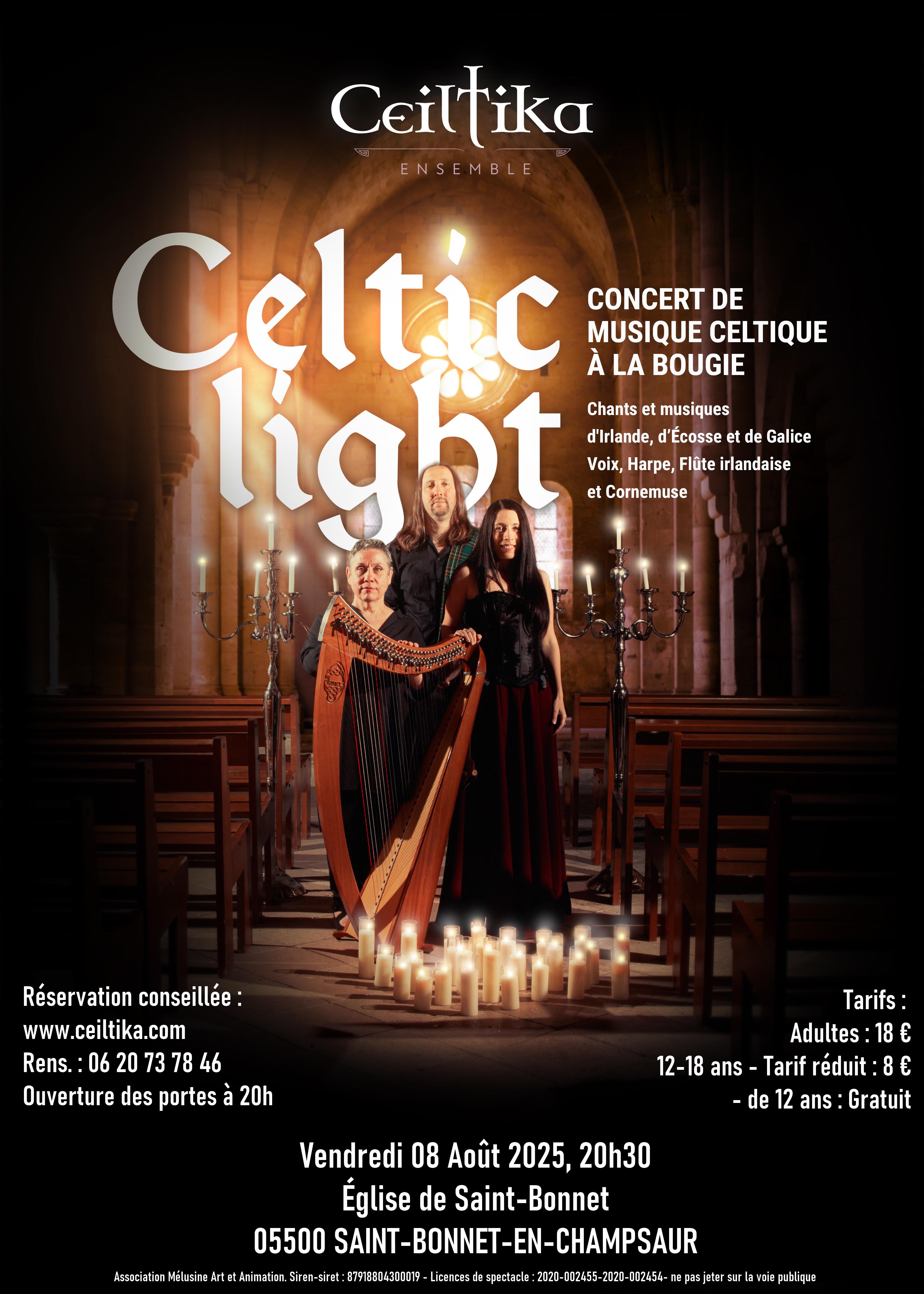 Concert Celtic Ligth - Concert de musique celtique clair  la bougie