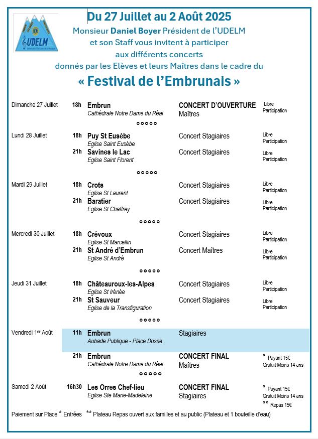 Festival de lEmbrunais