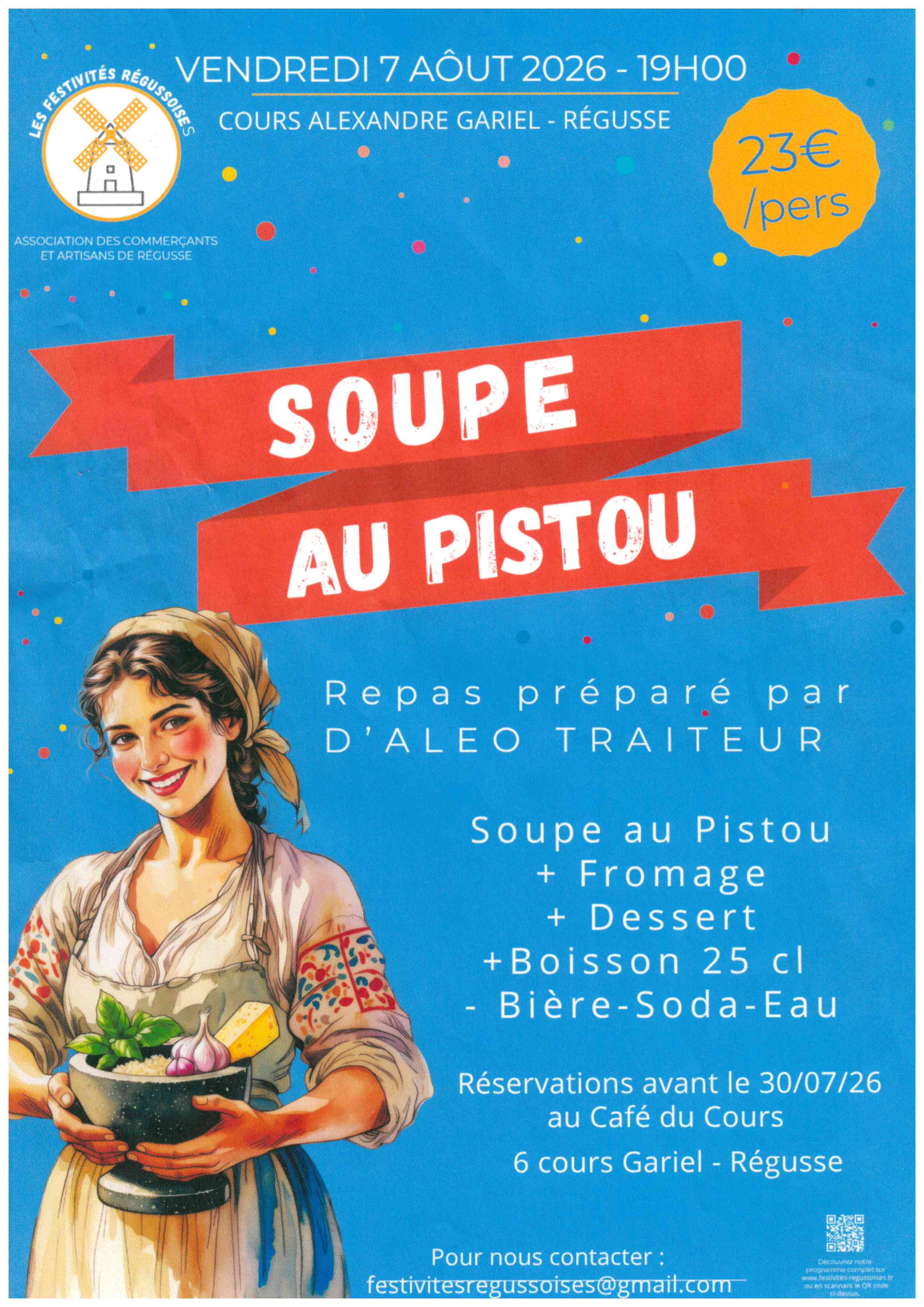 Soupe au pistou pour la f�te des Moulins