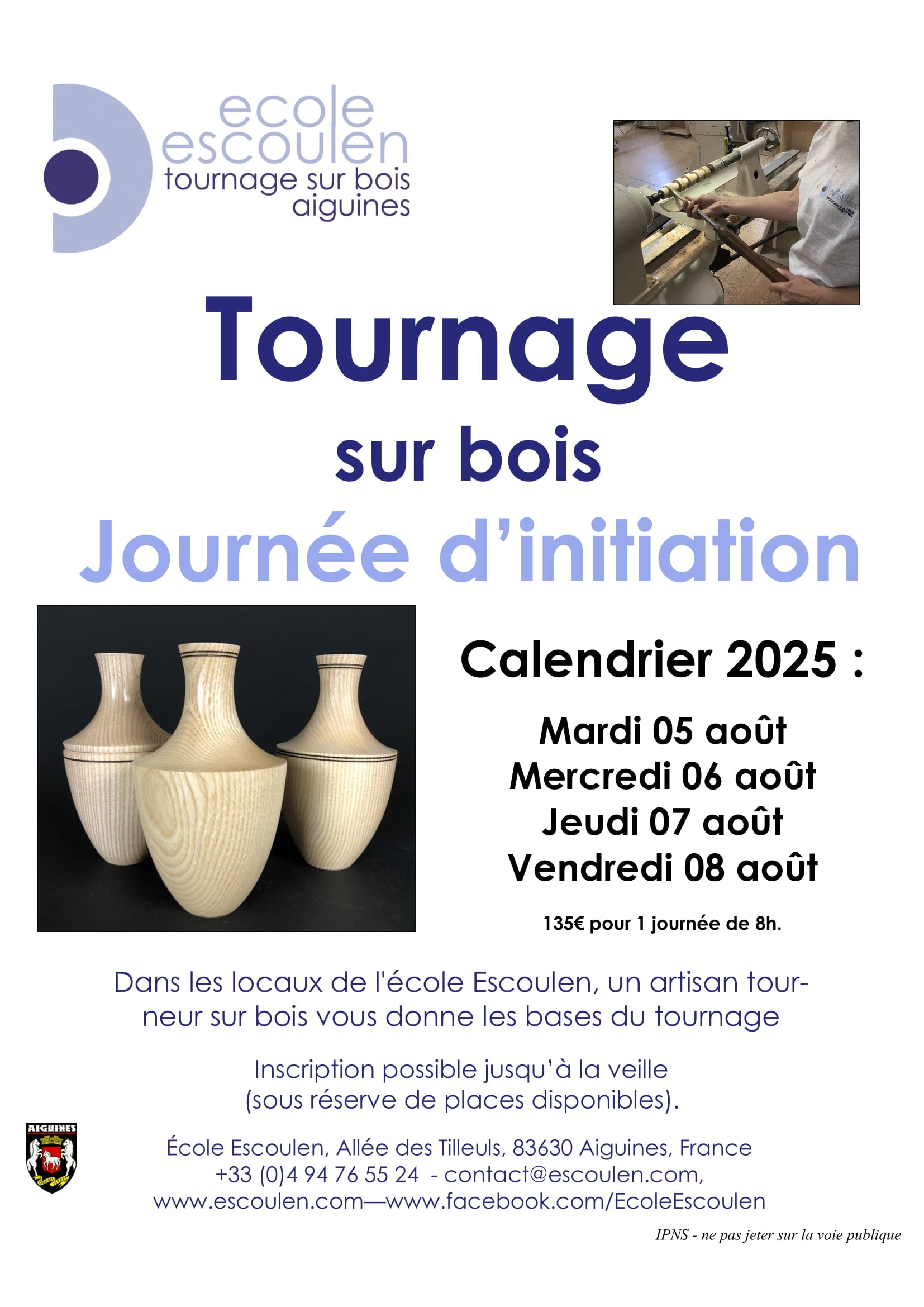 Journes d'initiation au tournage sur bois