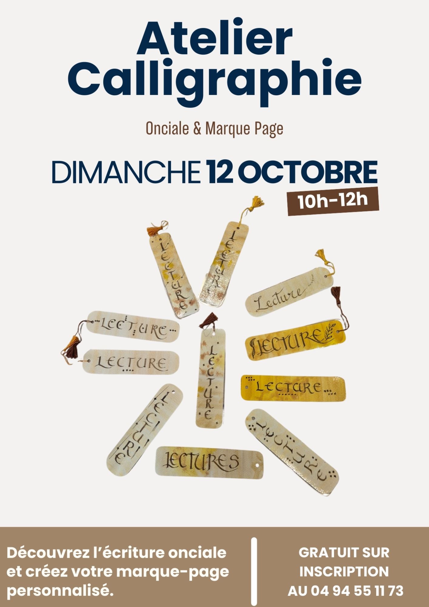 Atelier de calligraphie : Onciale & Marque-page