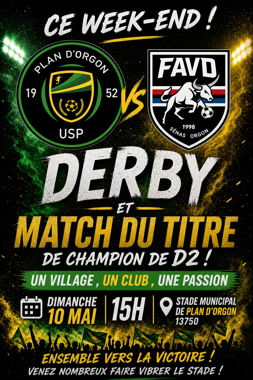Match de Football : USP vs FAVD