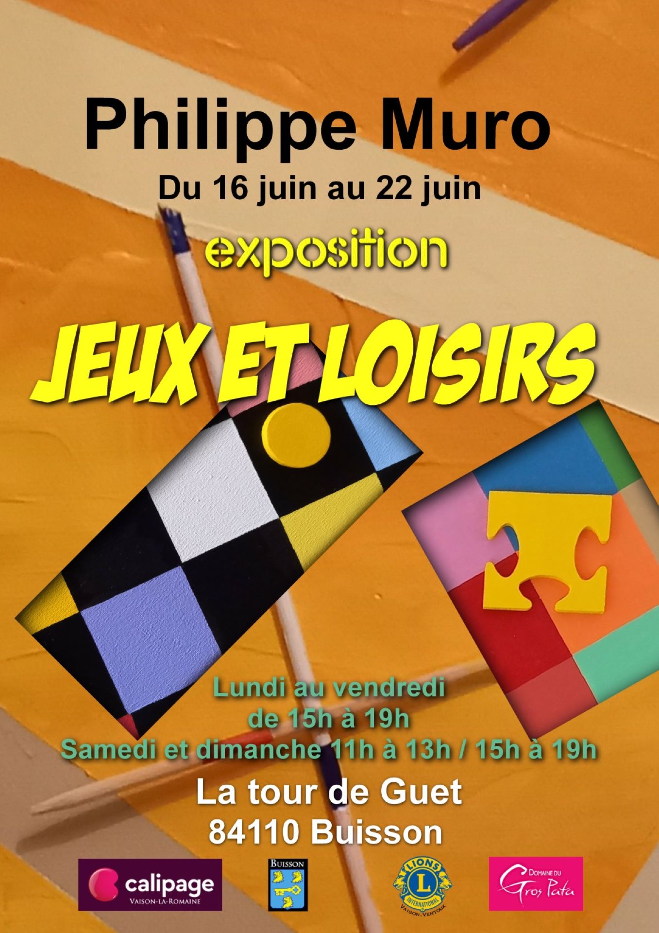 Exposition de peinture Jeux et Loisirs - Philippe MURO