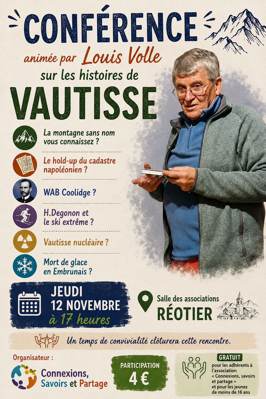 Conf�rence sur les histoires de Vautisse