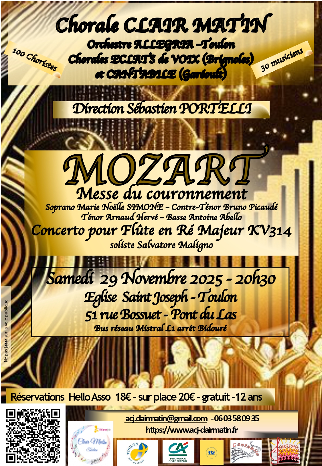 Concert - Chorale Clair Matin 