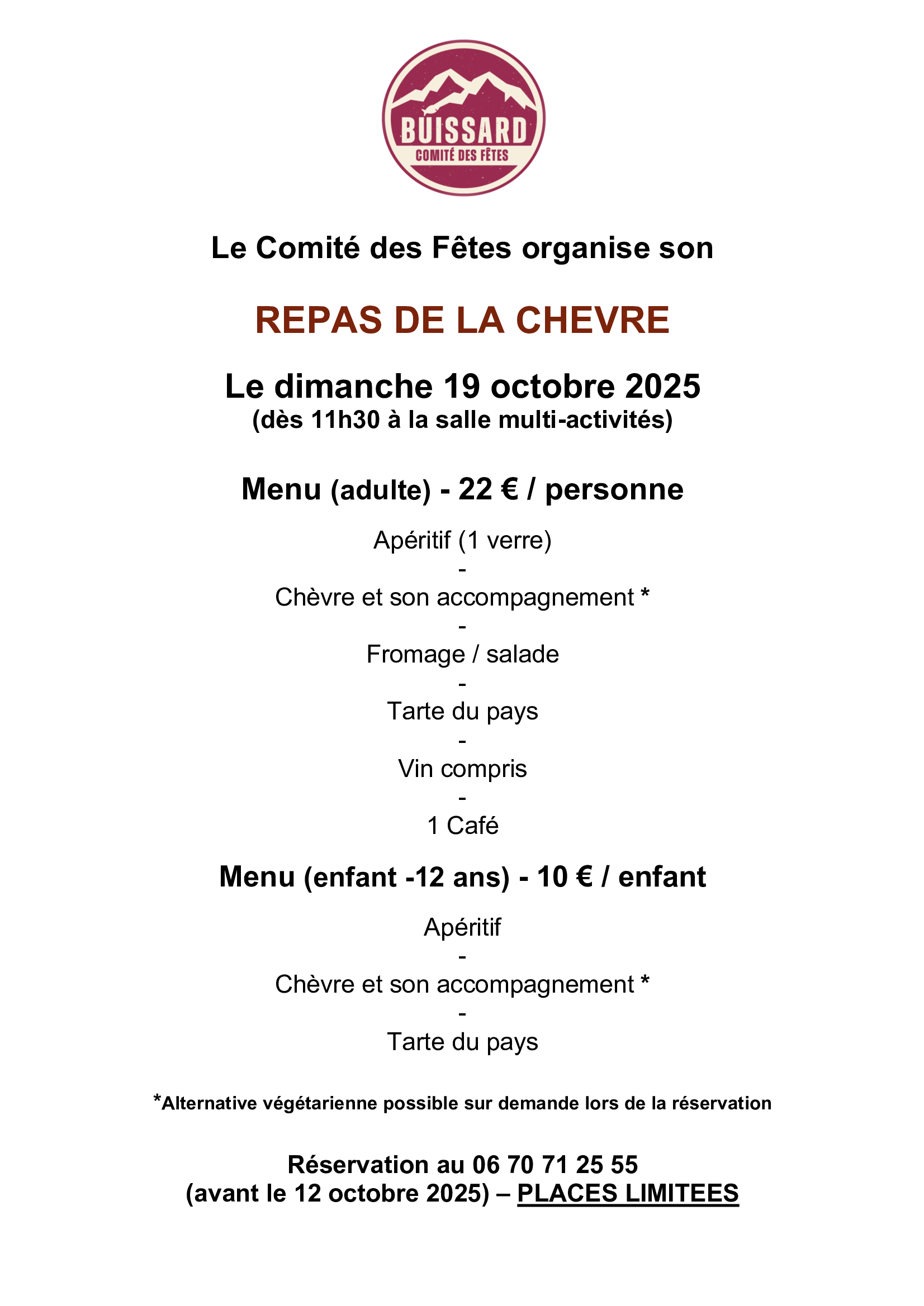 Repas de la chvre