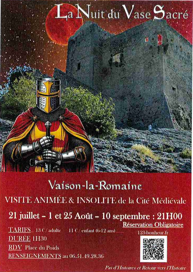 La Nuit du Vase Sacr - visite insolite de la cit mdivale avec  