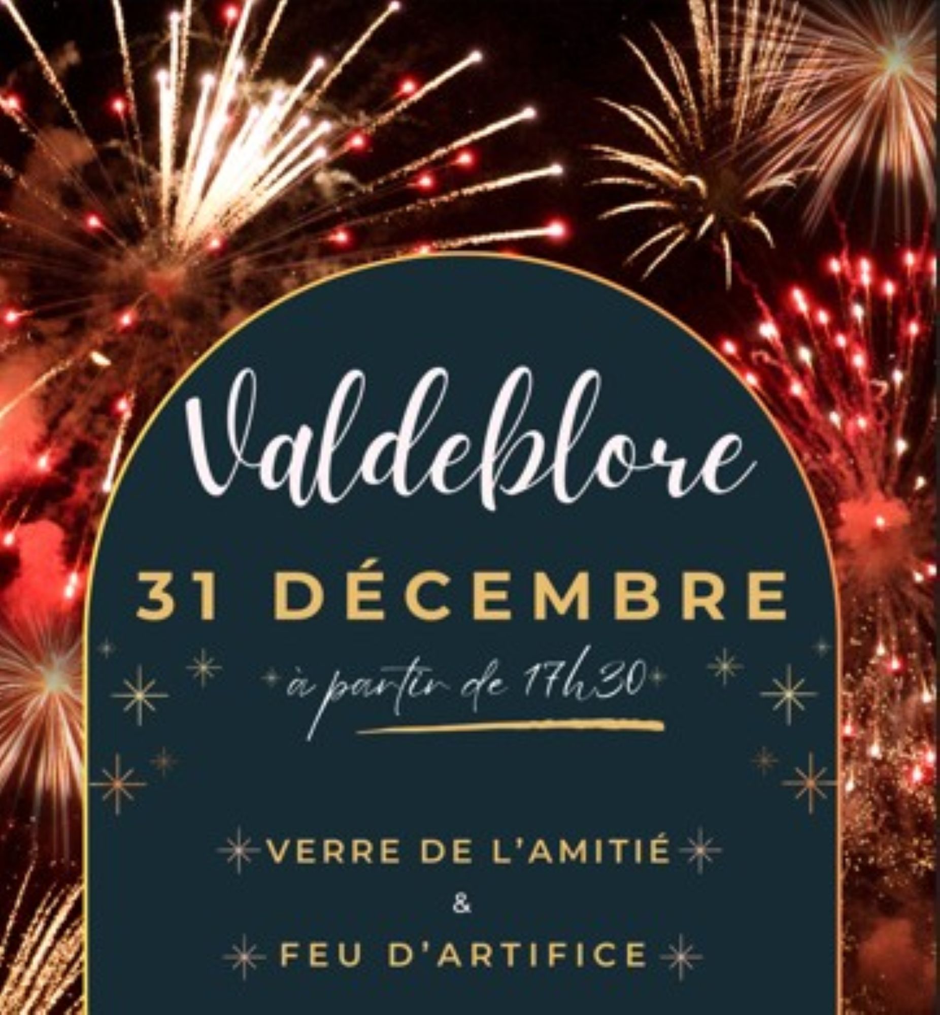 Feu d'artifice et Verre de l'amiti