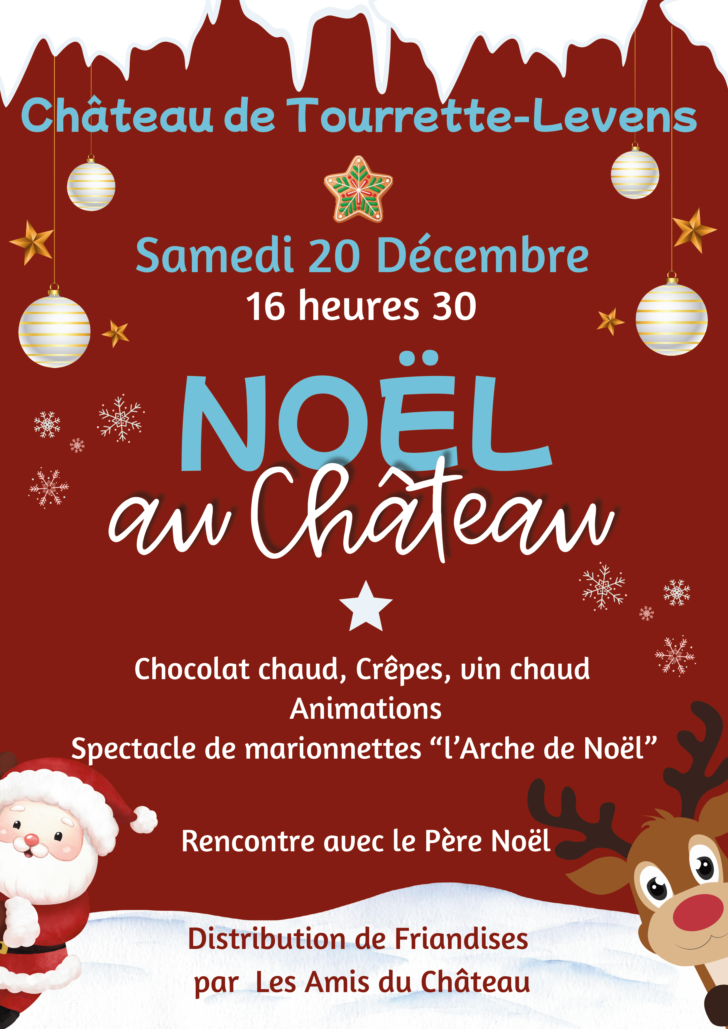 Nol au chteau de Tourrette-Levens