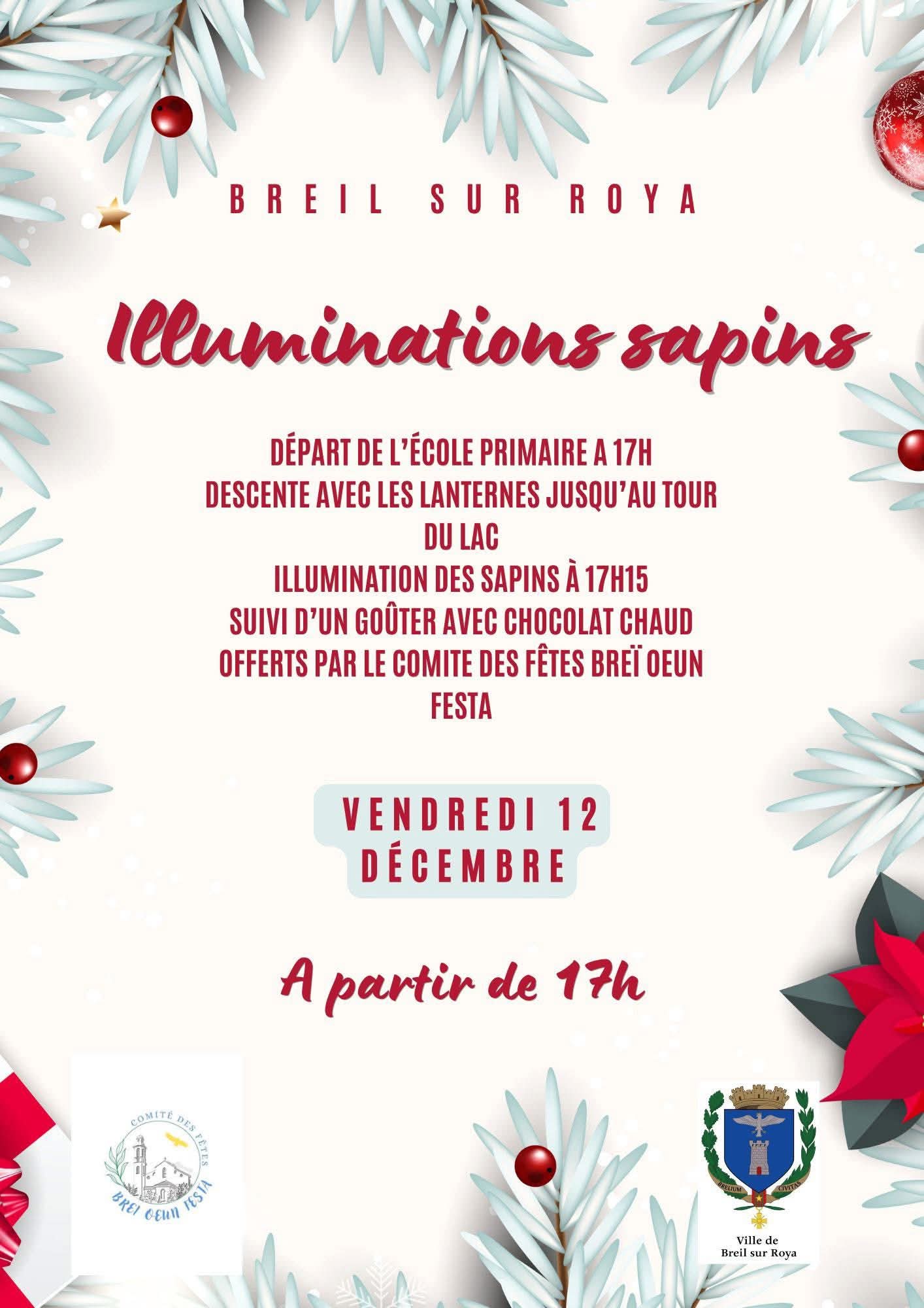 Illumination des sapins