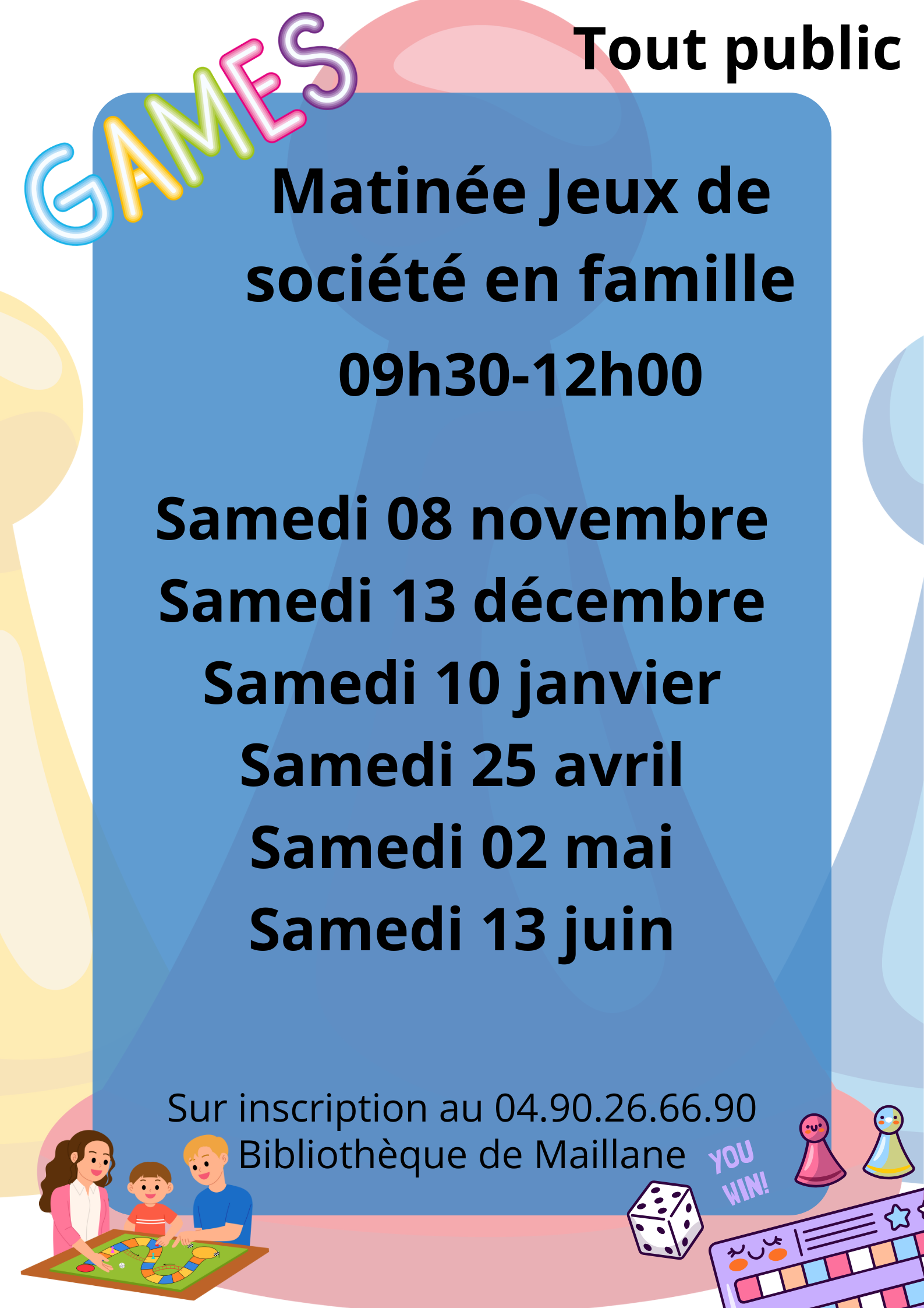 Matine jeux de socit en famille