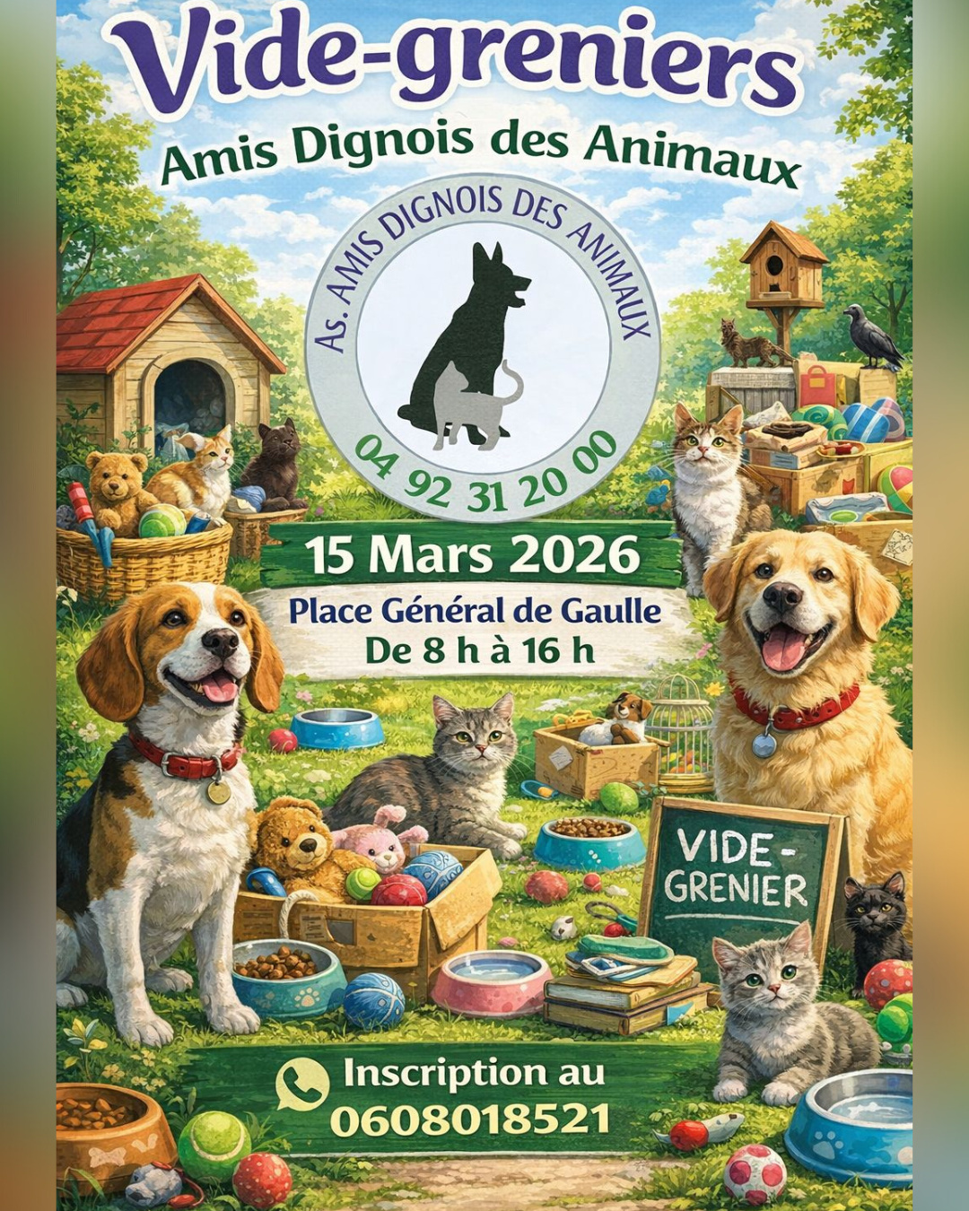 Vide-greniers des Amis Dignois des Animaux