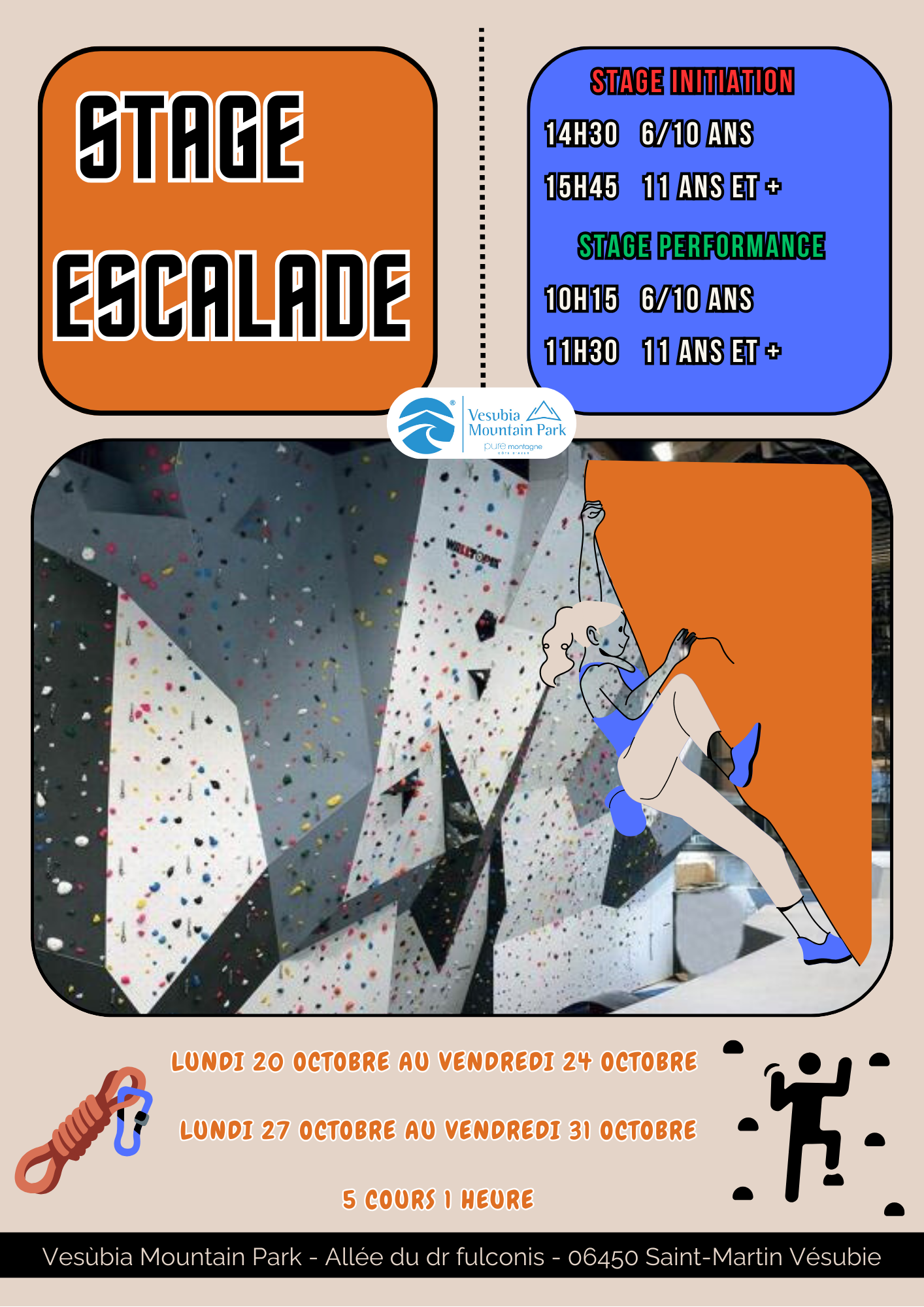 Stage d'escalade