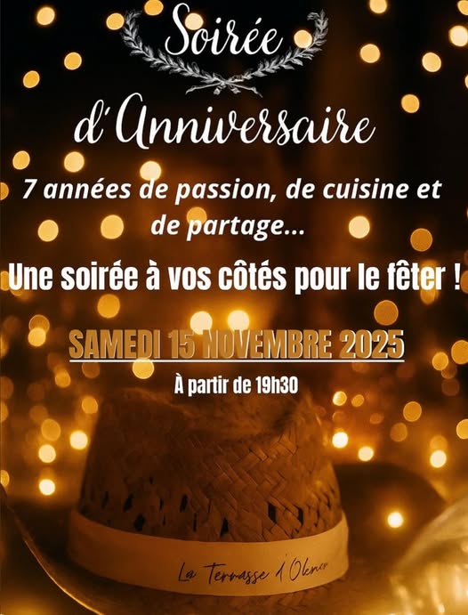 La Terrasse d'Olivier fte ses 7 ans  La Bastidonne