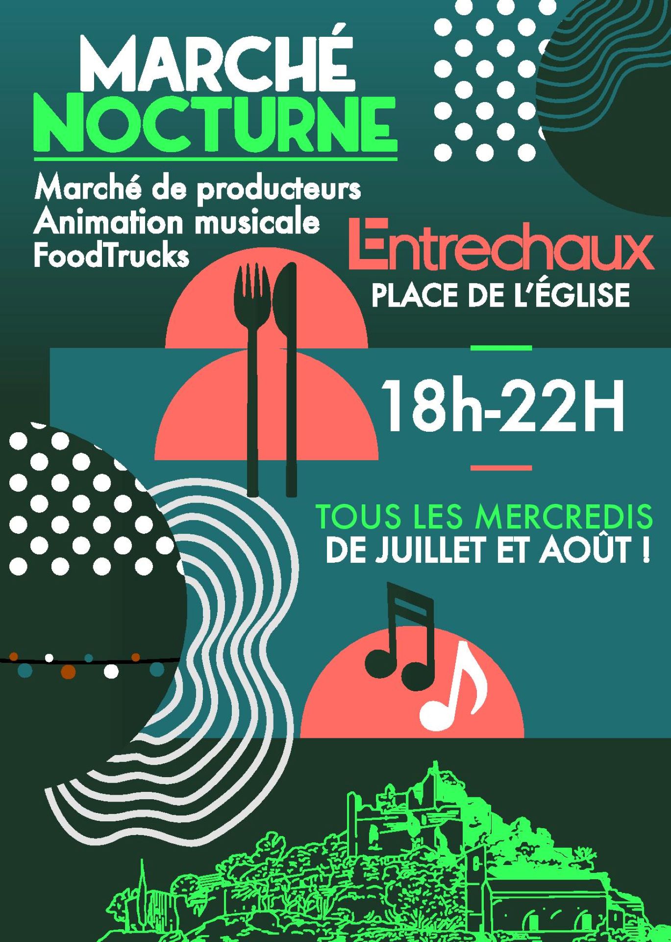 March nocturne d'Entrechaux