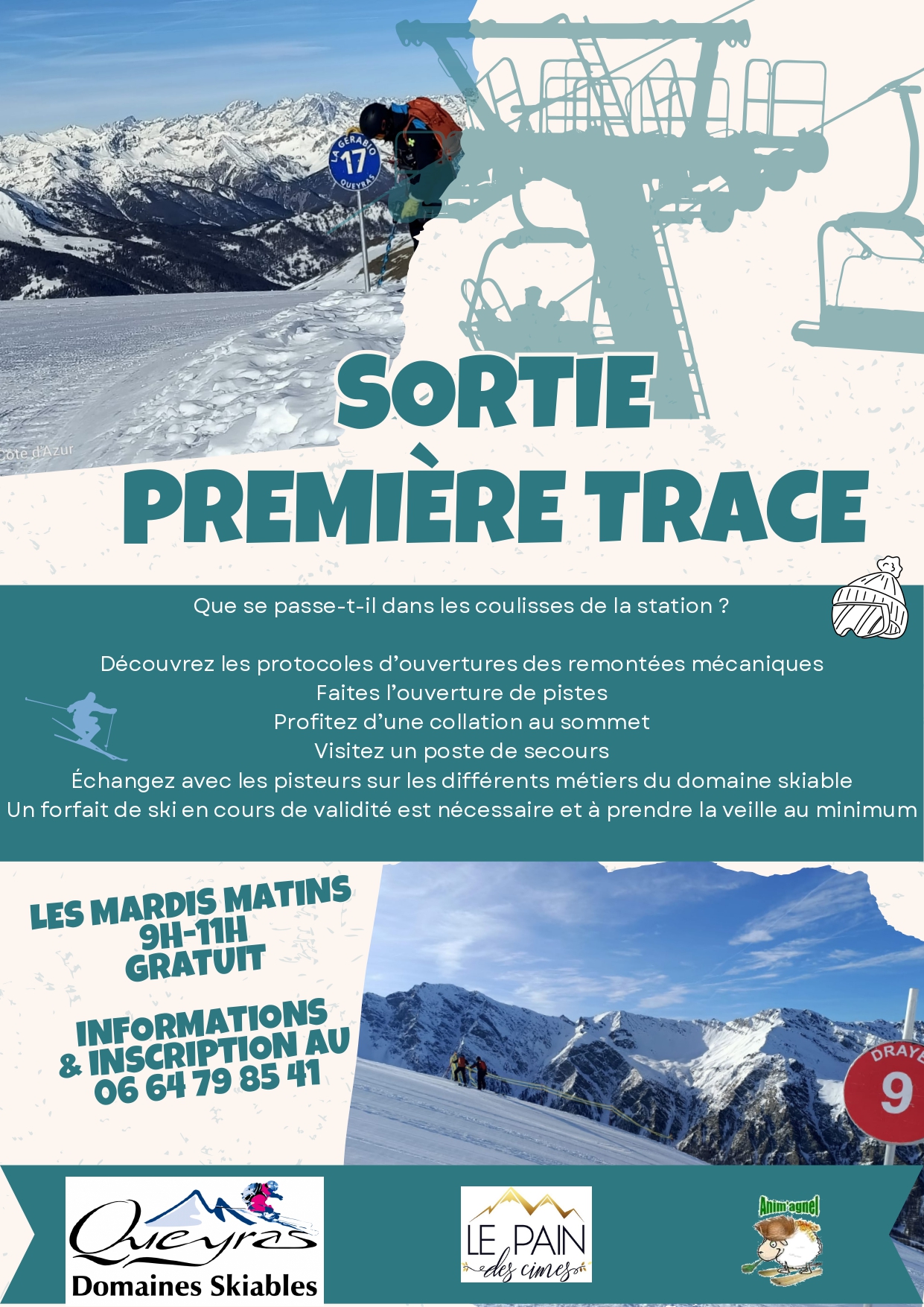 Sortie premire trace, dcouverte des coulisses de la station