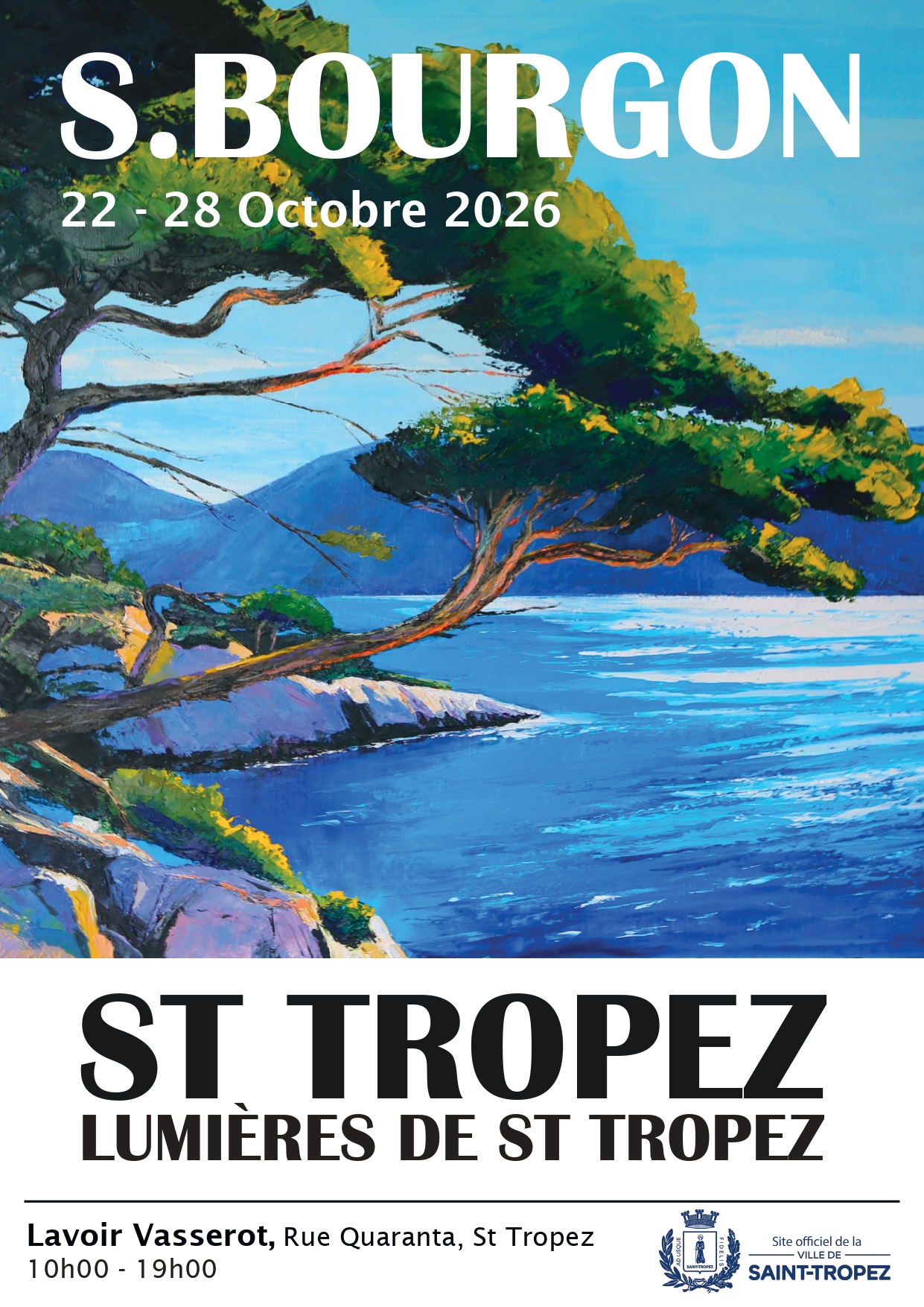 Exposition du Lavoir Vasserot - Sophie Bourgon, Lumi�res de Saint-Tropez