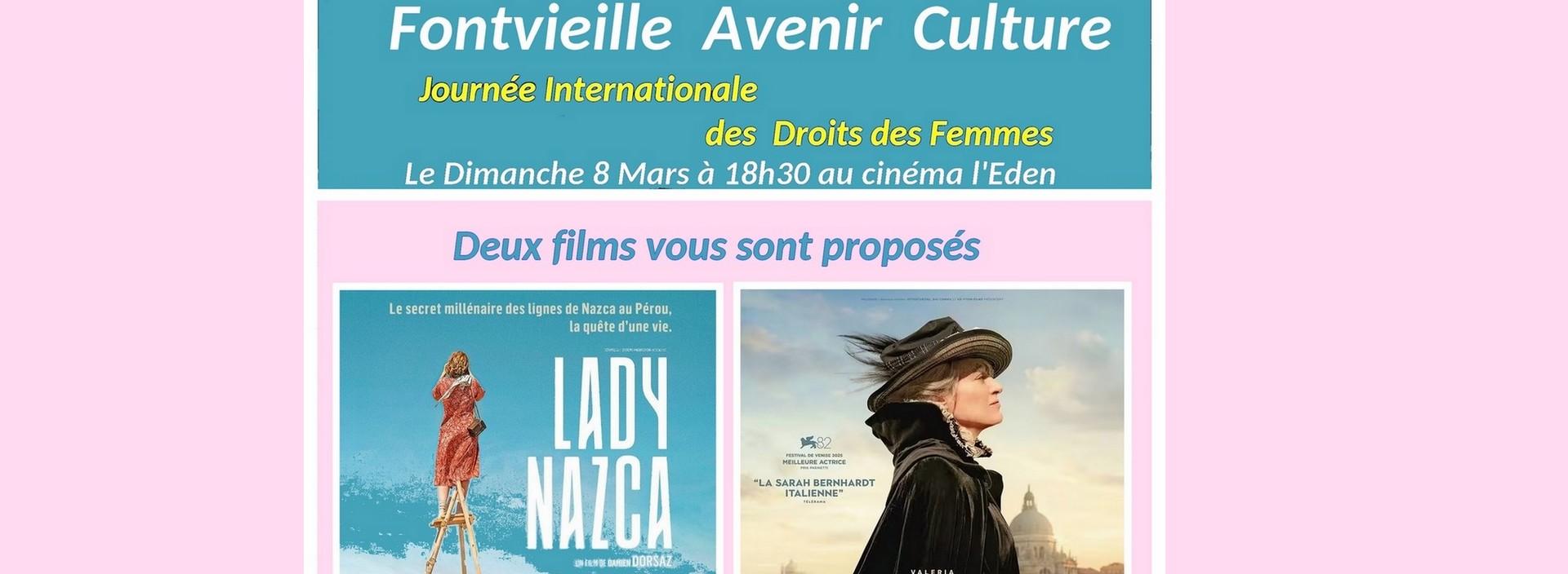 Journ�e Internationale des Droits des Femmes - Eden Cin�ma