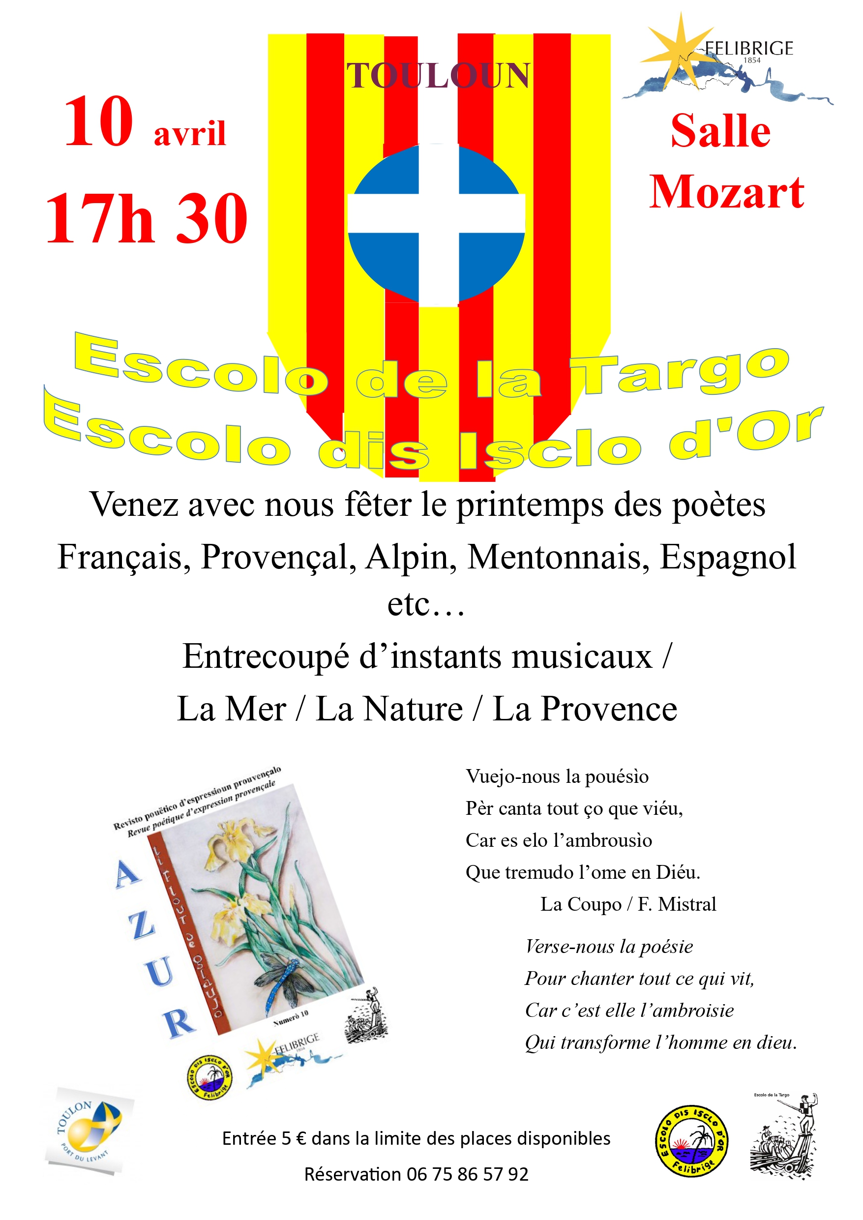 Veill�e po�tique multilingue avec l'Escolo de la Targo - Printemps des Po�tes 2026