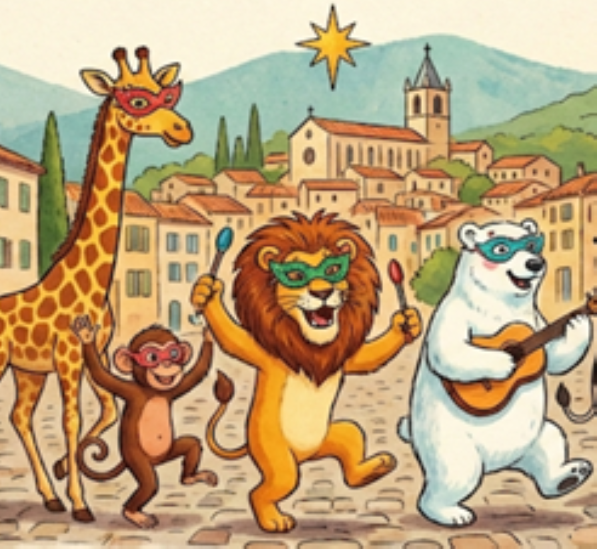 Carnaval de Moustiers : les animaux du monde !