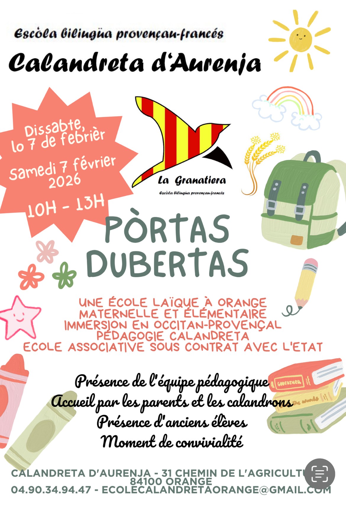 Journ�e Portes Ouvertes - La Calandreta