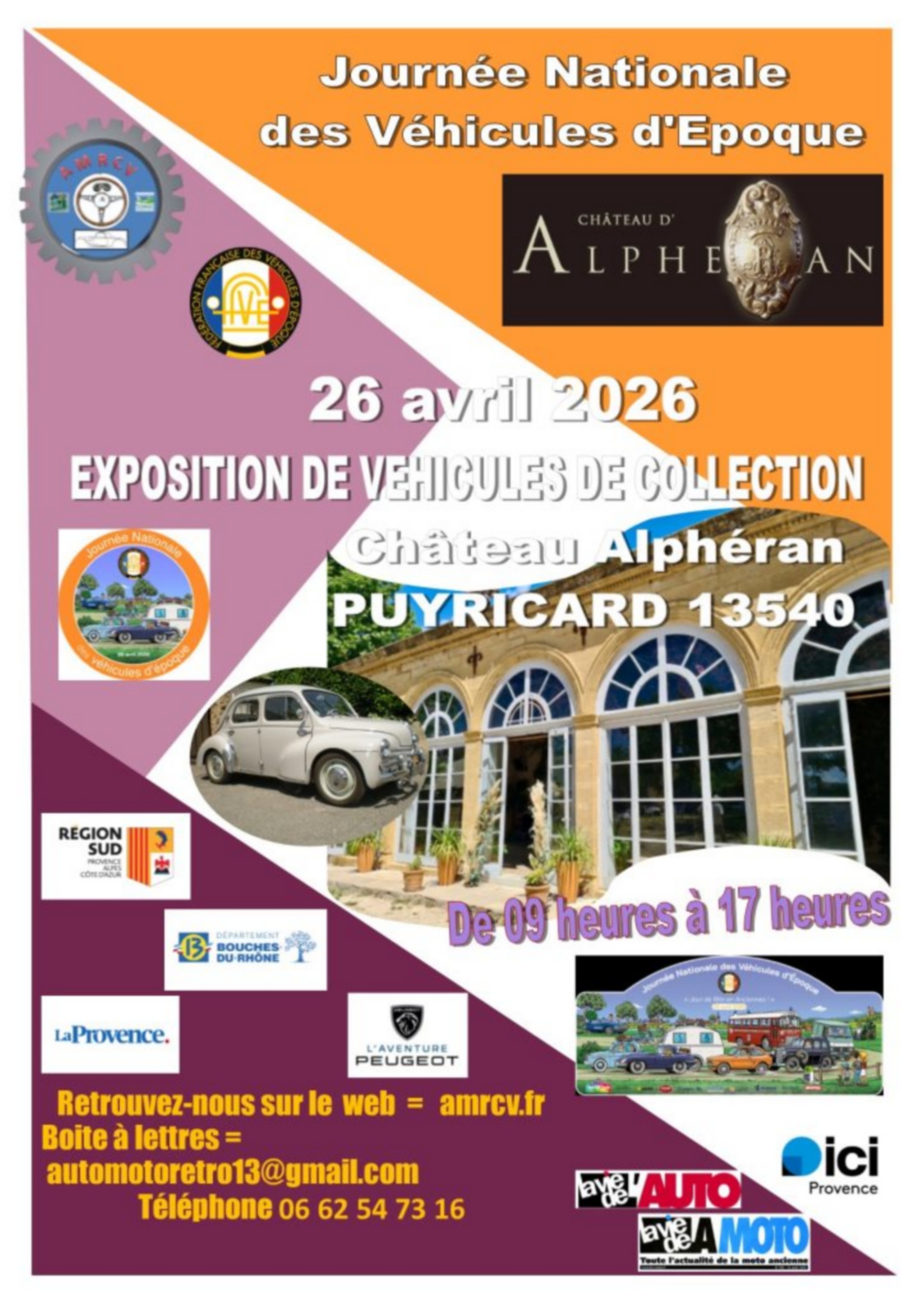 Journ�e Nationale des V�hicules d'Epoque au Ch�teau d'Alph�ran
