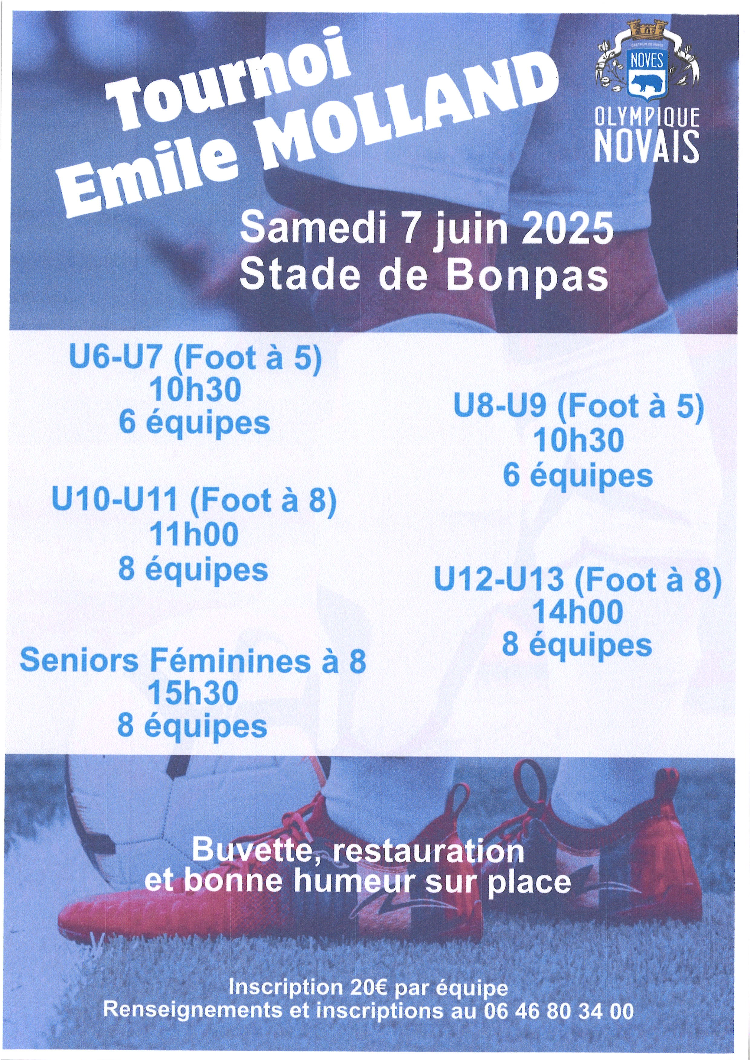 Matchs Football Olympique Novais - Tournoi mile Molland