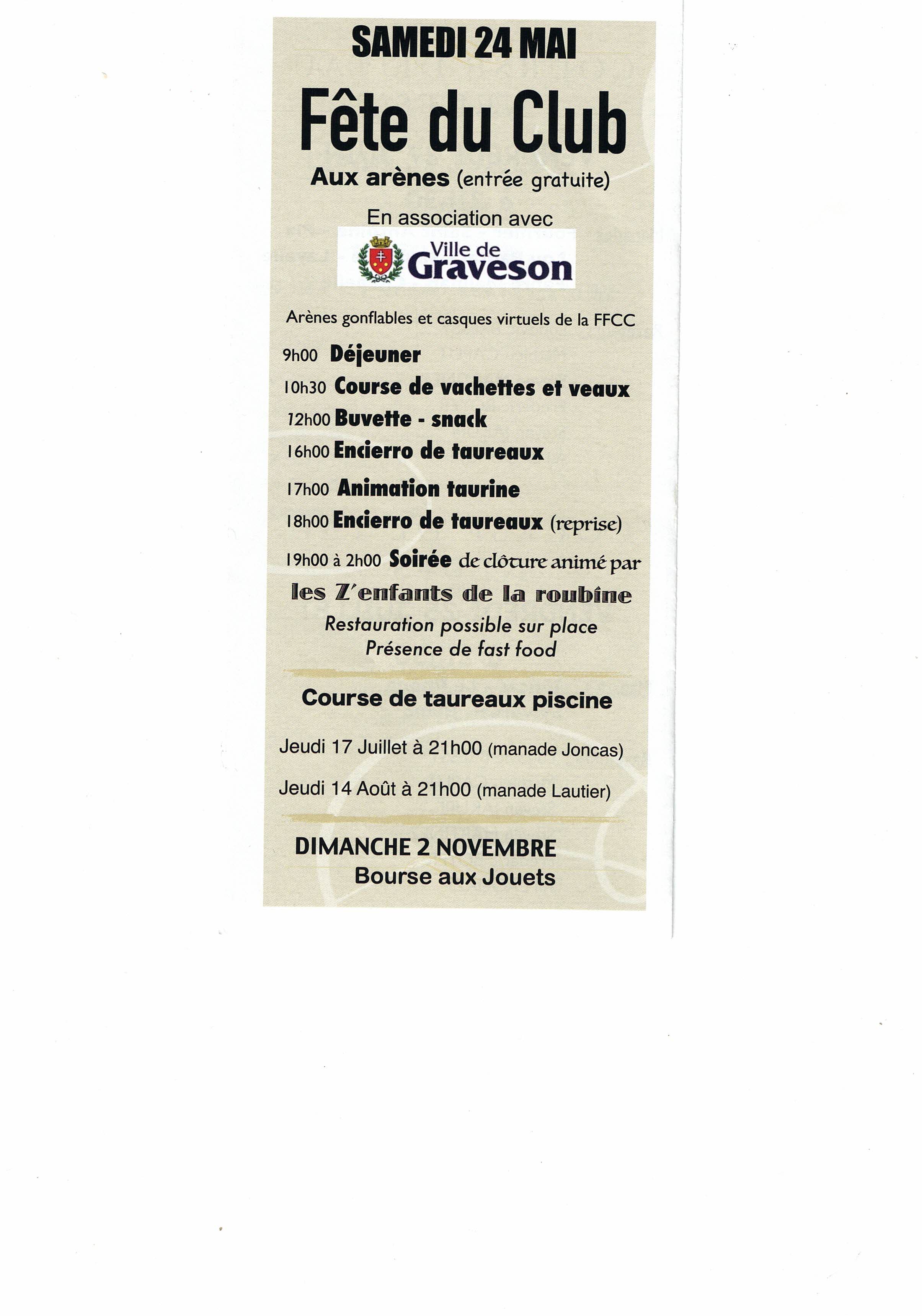 Fte du club taurin 