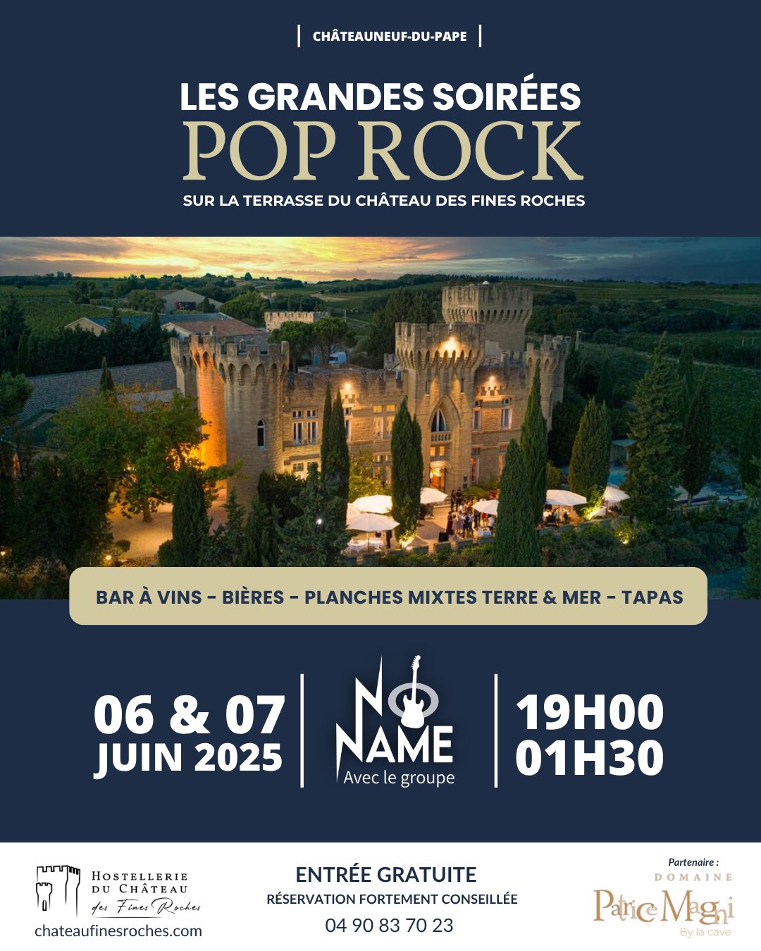 Les Grandes Soires Pop Rock au Chteau des Fines Roches