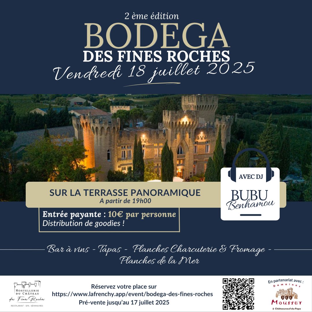 Soire Bodega au Chteau des Fines Roches