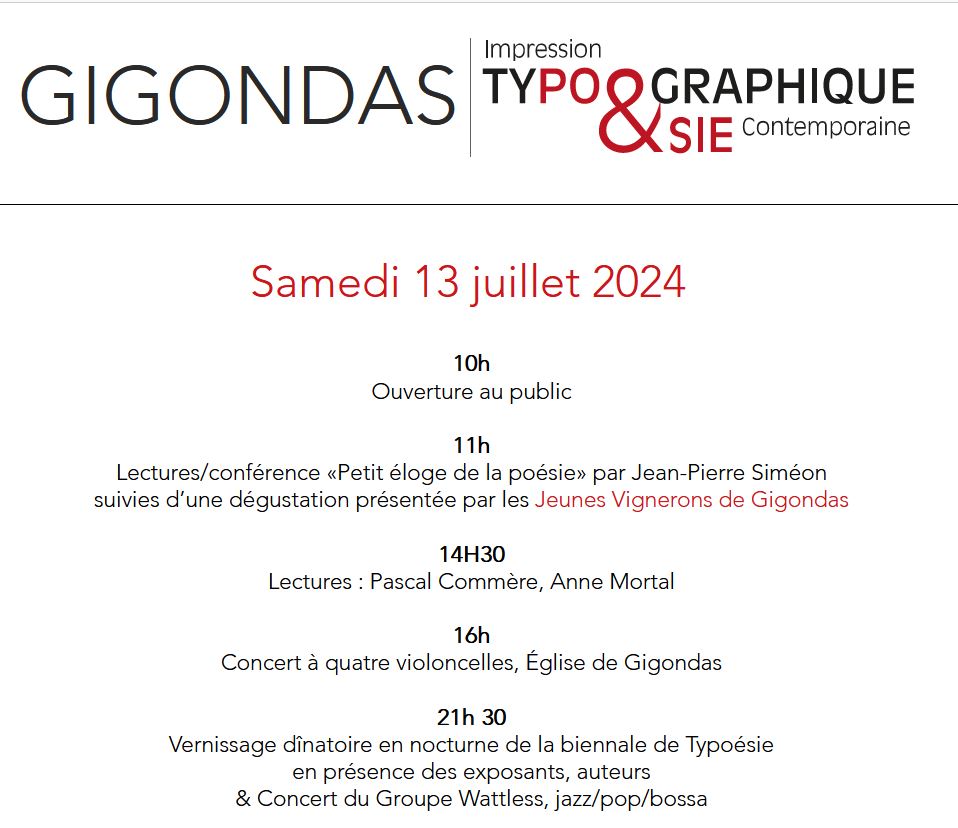 Festival Typo�sie - Jour 2