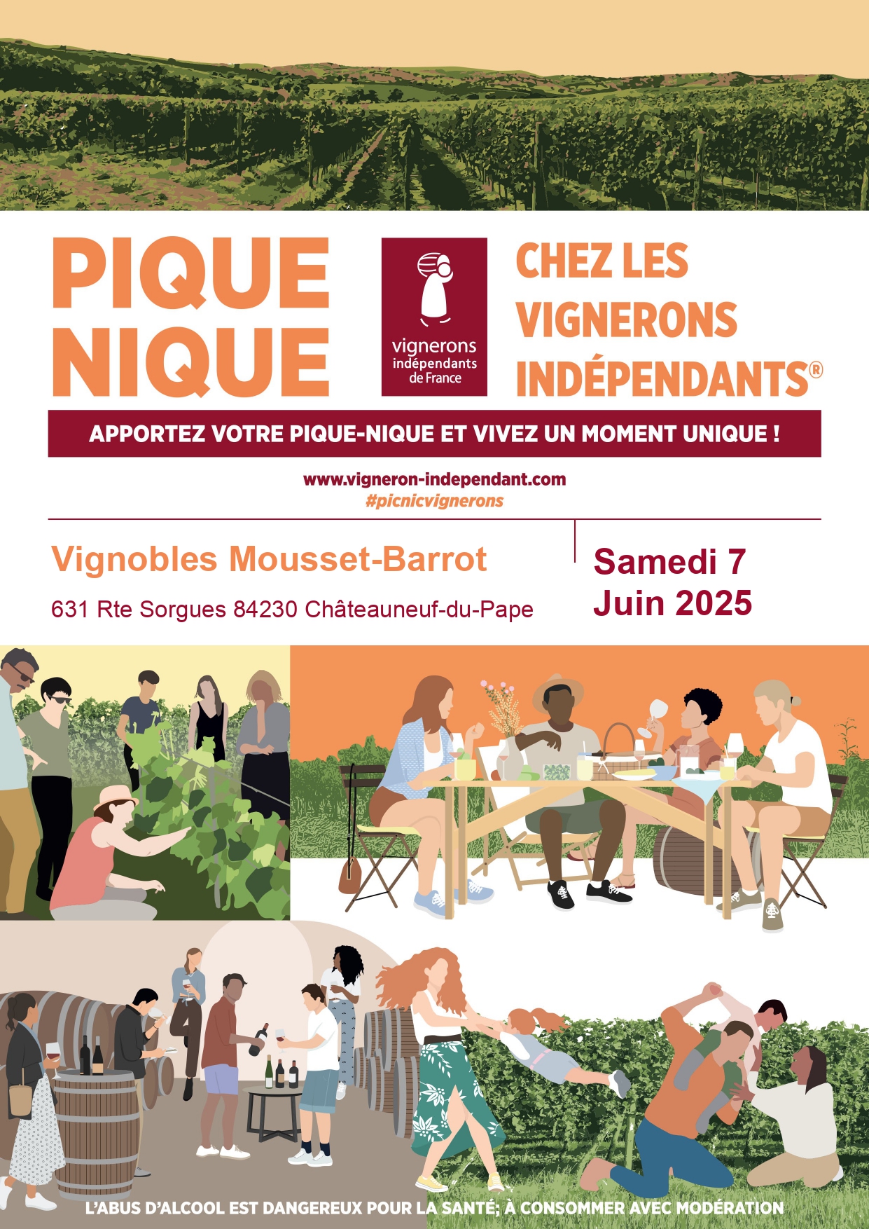 Pique nique aux Vignobles Mousset Barrot