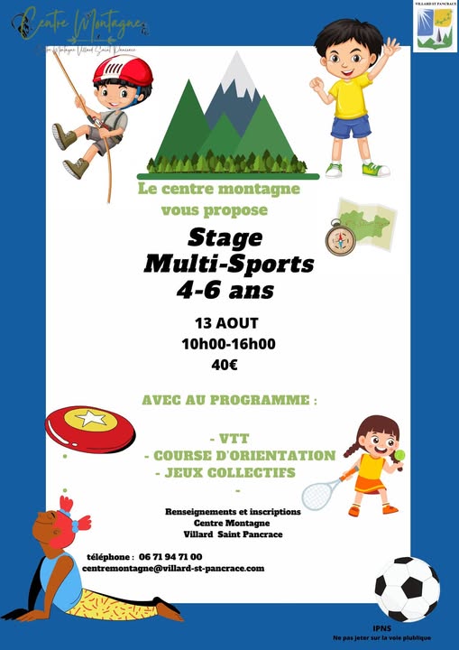 Journe multi-sports au Centre Montagne