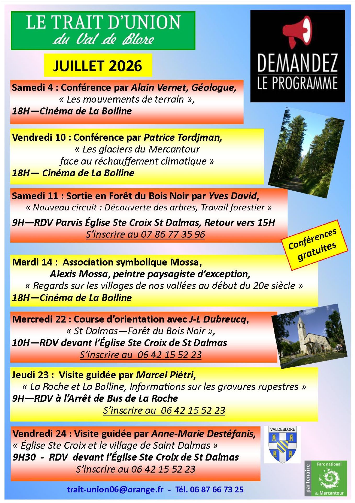 Course d'orientation Saint Dalmas - For�t du Bois Noir.