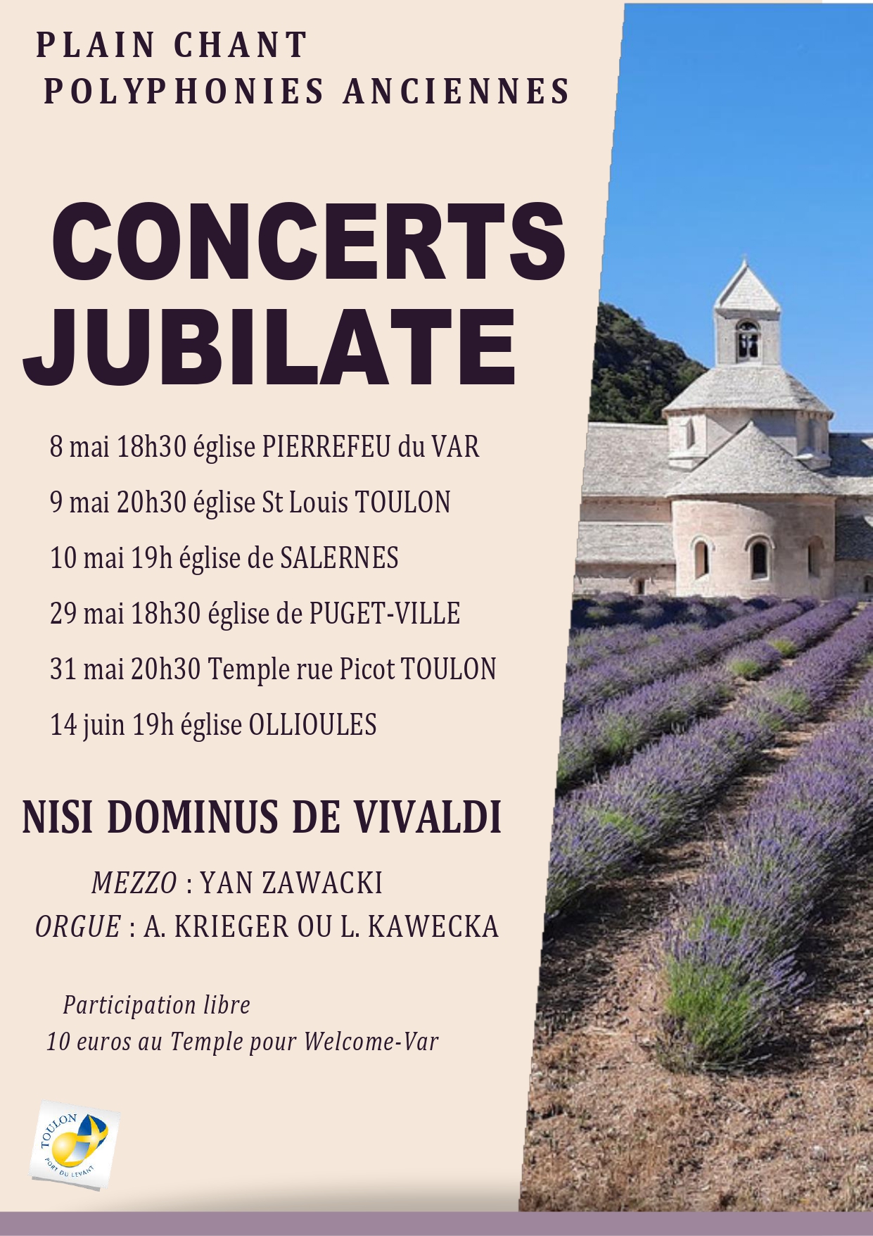 Concert - Chur Jubilate  Terribilis est Locus Iste 
