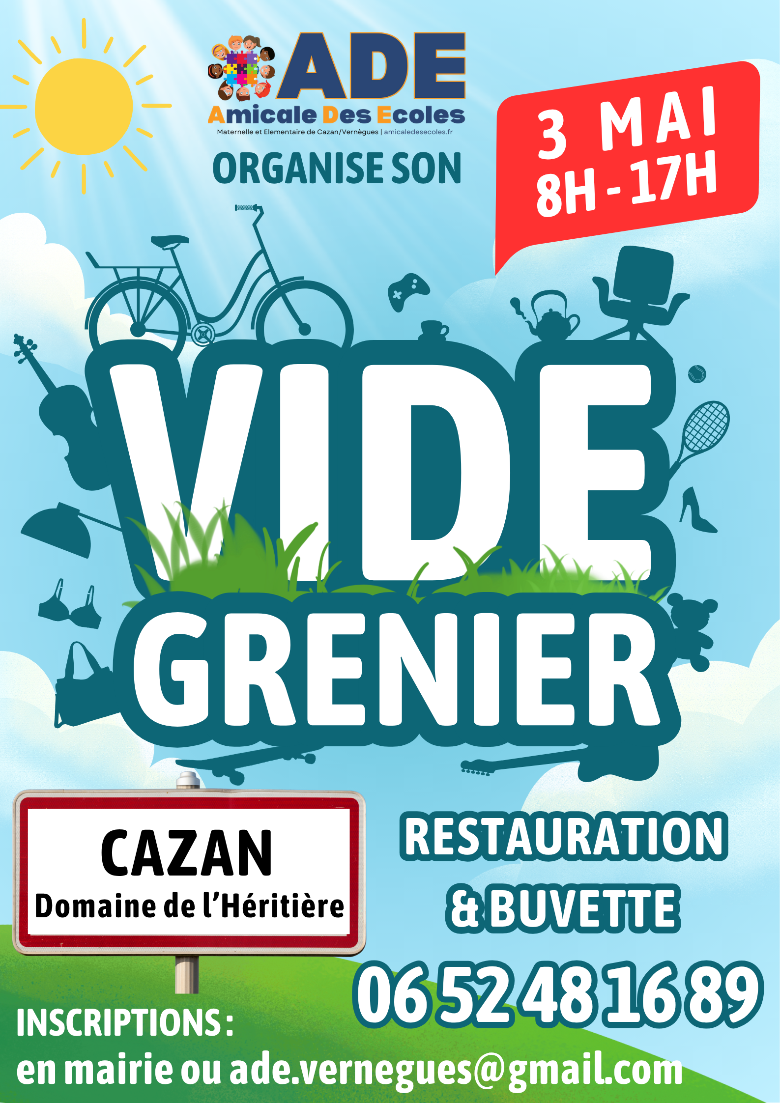 Vide greniers - Cazan
