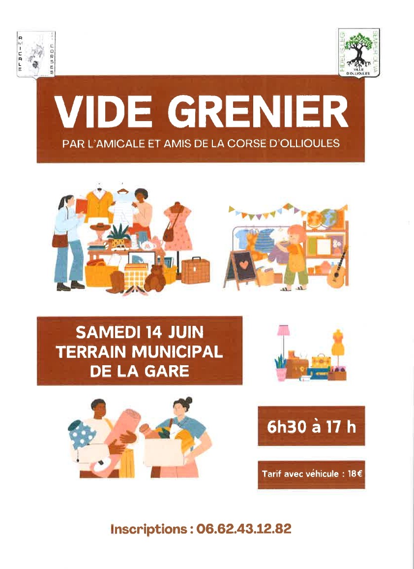 Vide grenier par l'Amicale et Amis de la Corse d'Ollioules