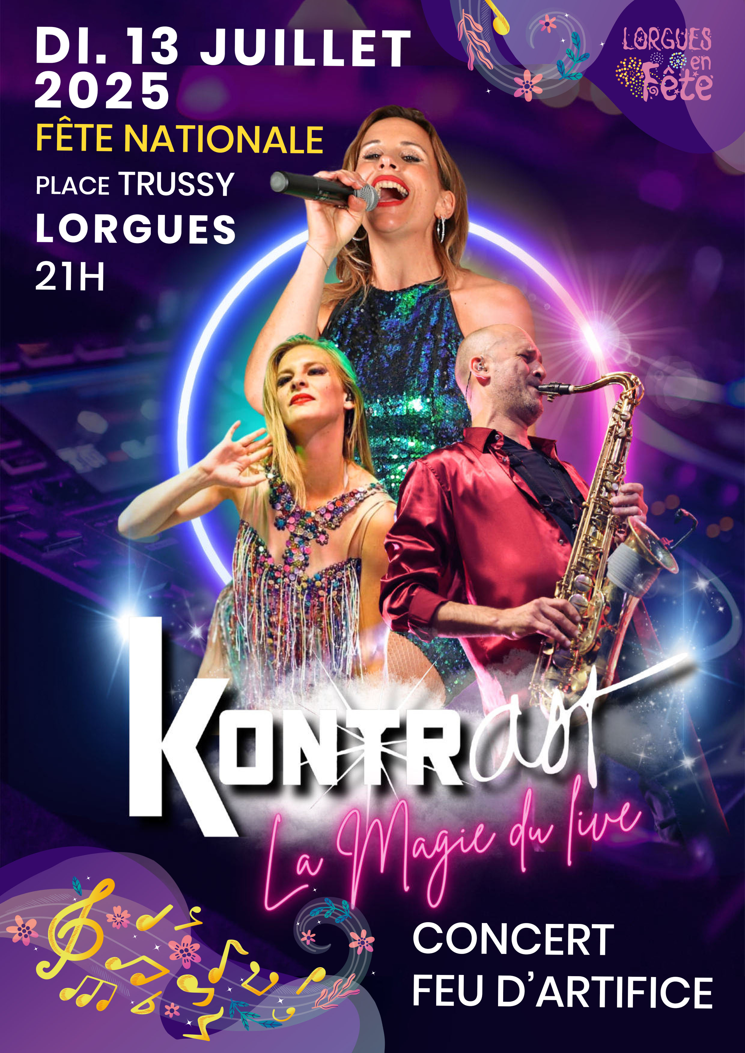 Fte Nationale -  Concert Kontrast et Feu d'Artifice