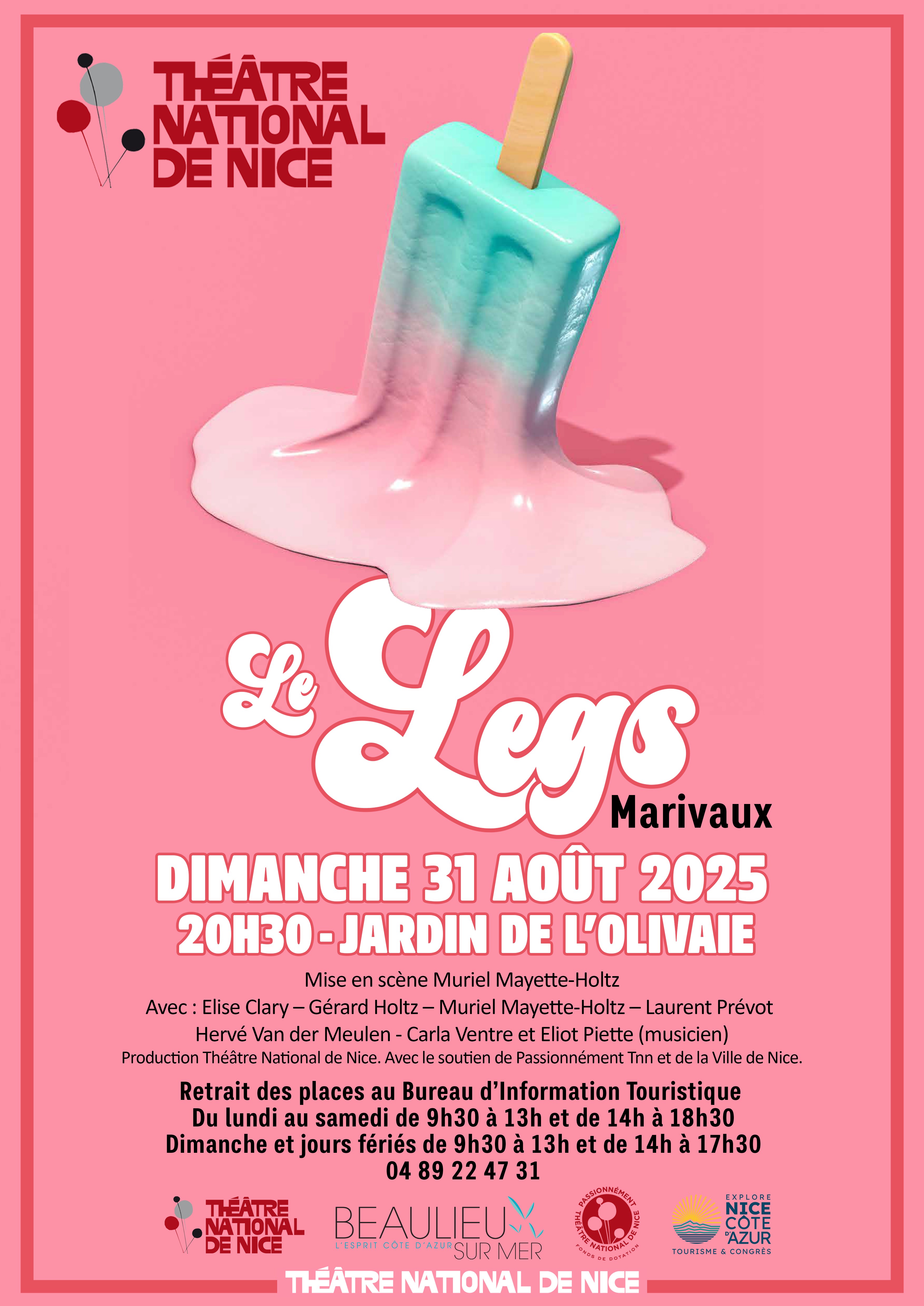 Le Legs de Marivaux par le Thtre National de Nice - Beaulieu-sur-Mer