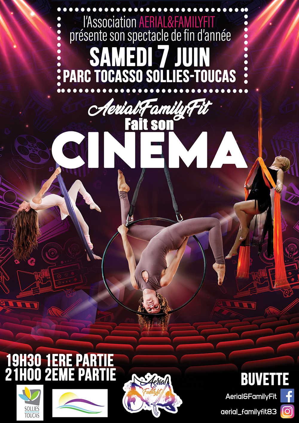 Spectacle de fin danne  Aerial & Family Fit fait son cinma