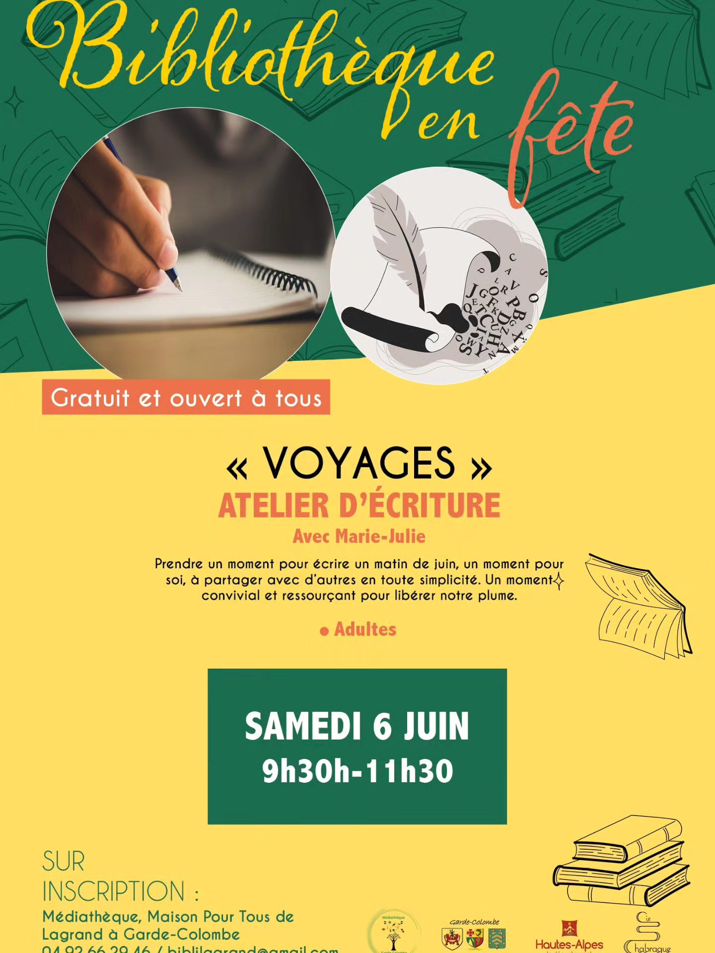 Biblioth�que en f�te