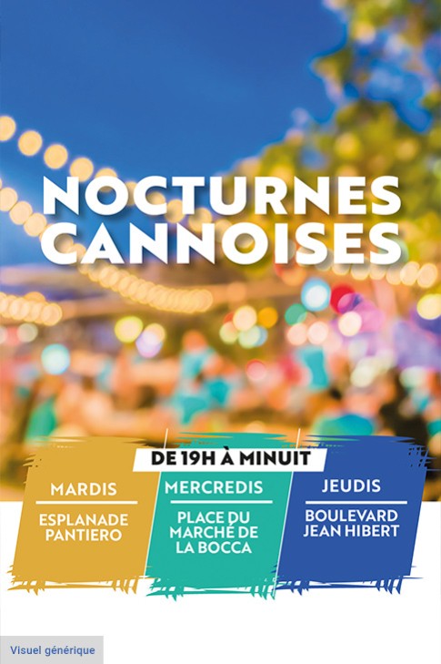 Les nocturnes cannoises - Esplanade Pantiero