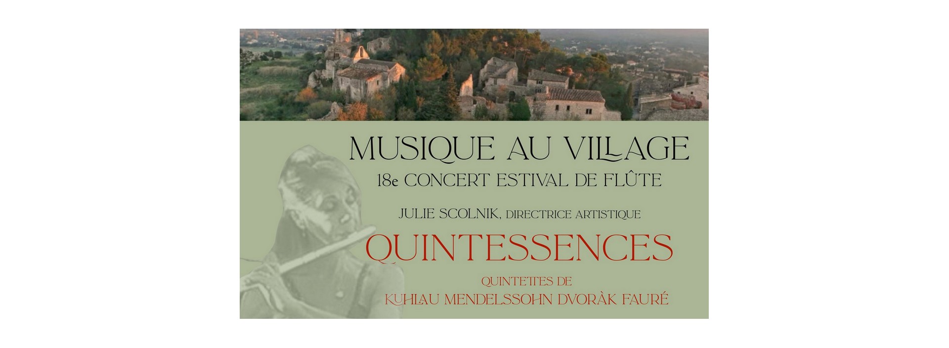 Musique au vieux village - 18e concert estival de flte