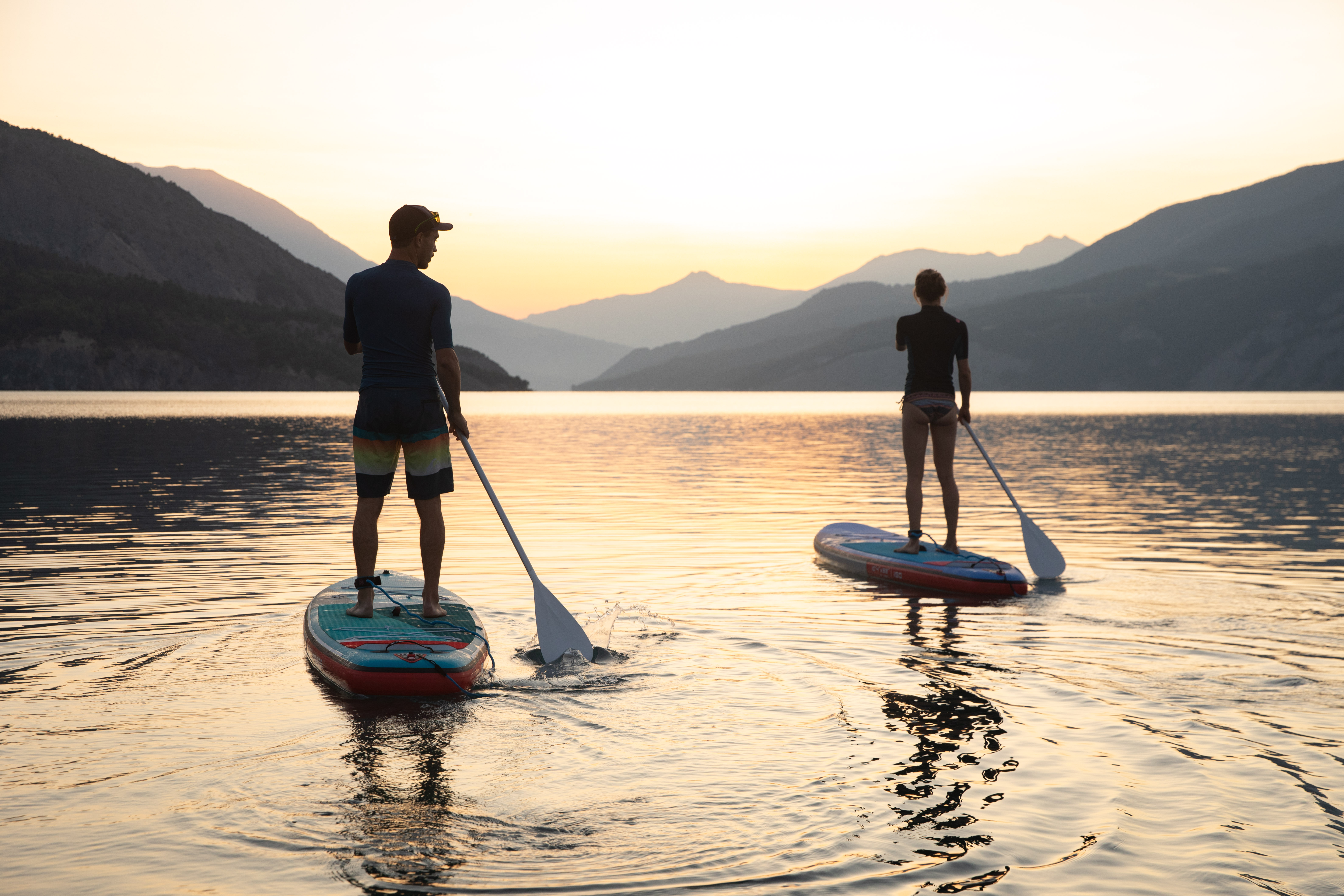 Paddle au coucher du soleil