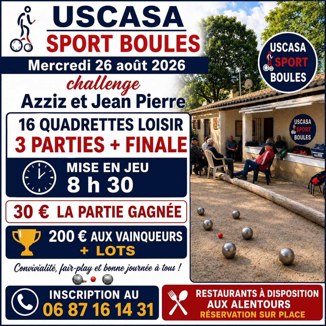 Concours de boules - Challenge Azziz et Jean-Pierre