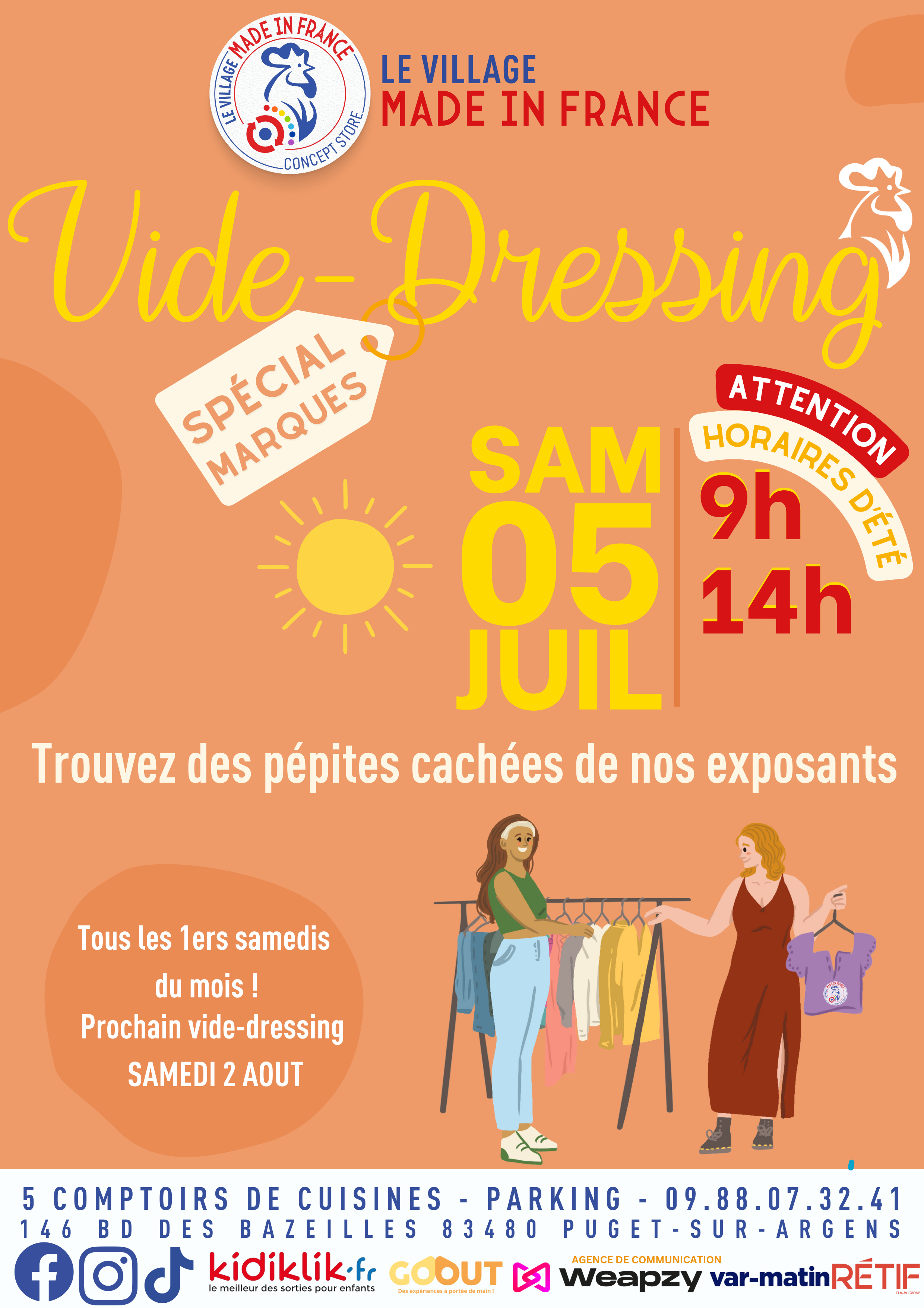 Vide-dressing 5 juillet 2025 au Village Made In France