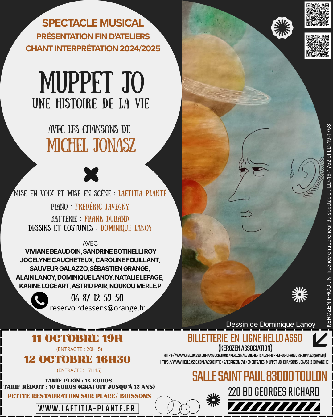 Spectacle musical de fin d'atelier chant/interprtation de Laetitia Plant 
