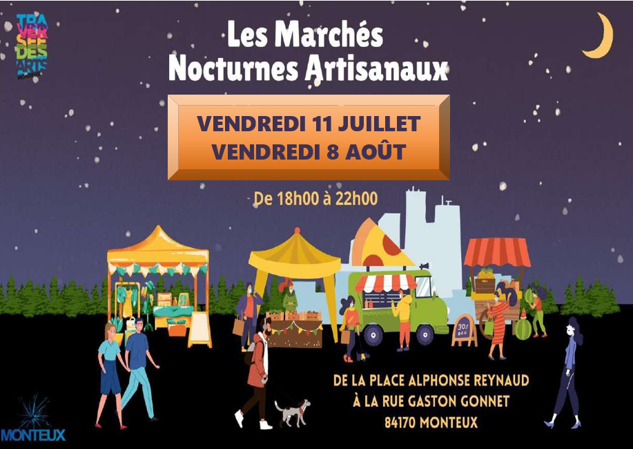 Les Marchs Nocturnes artisanaux de la Traverse des Arts