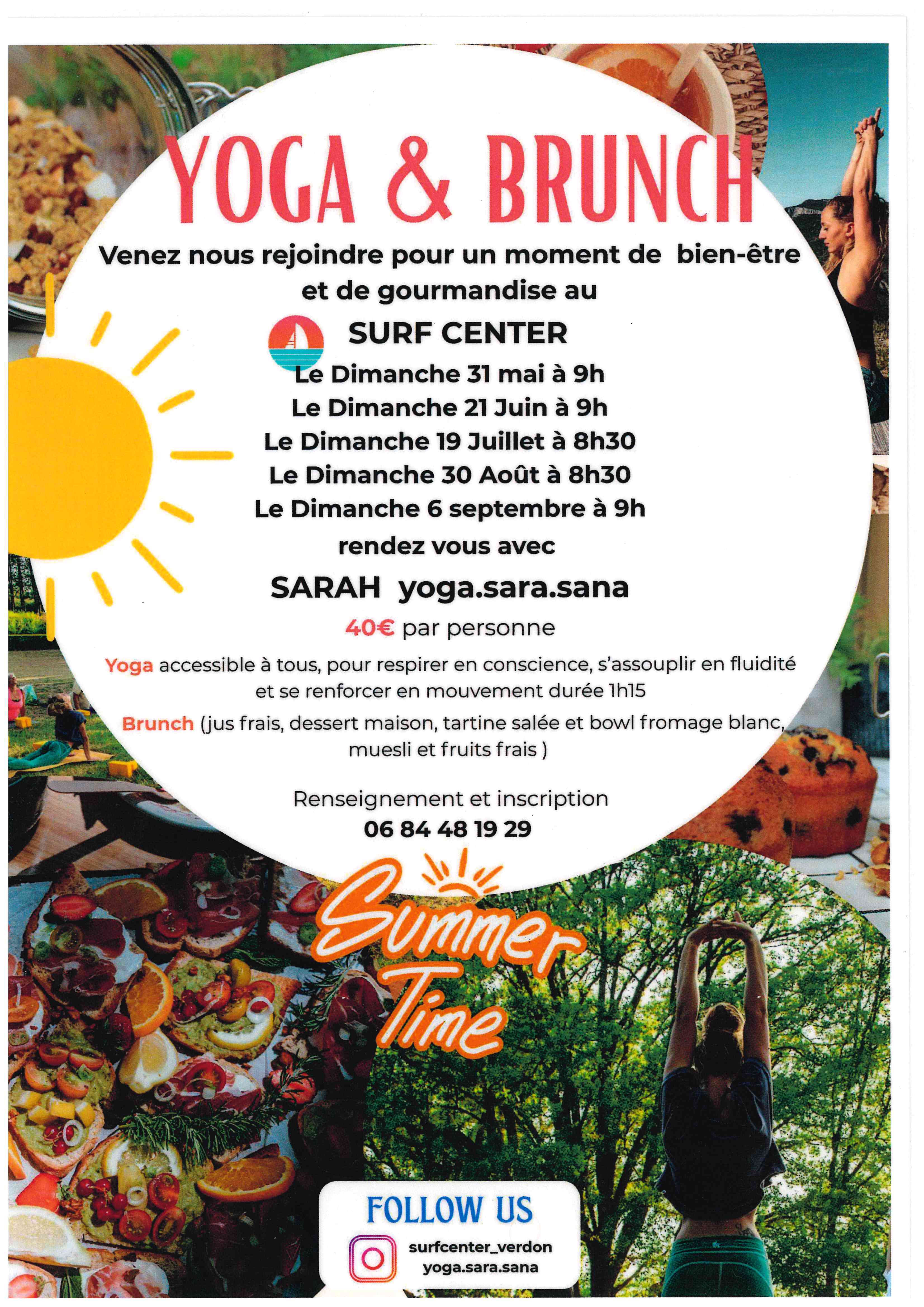 Yoga & Brunch avec Yoga Sarasana